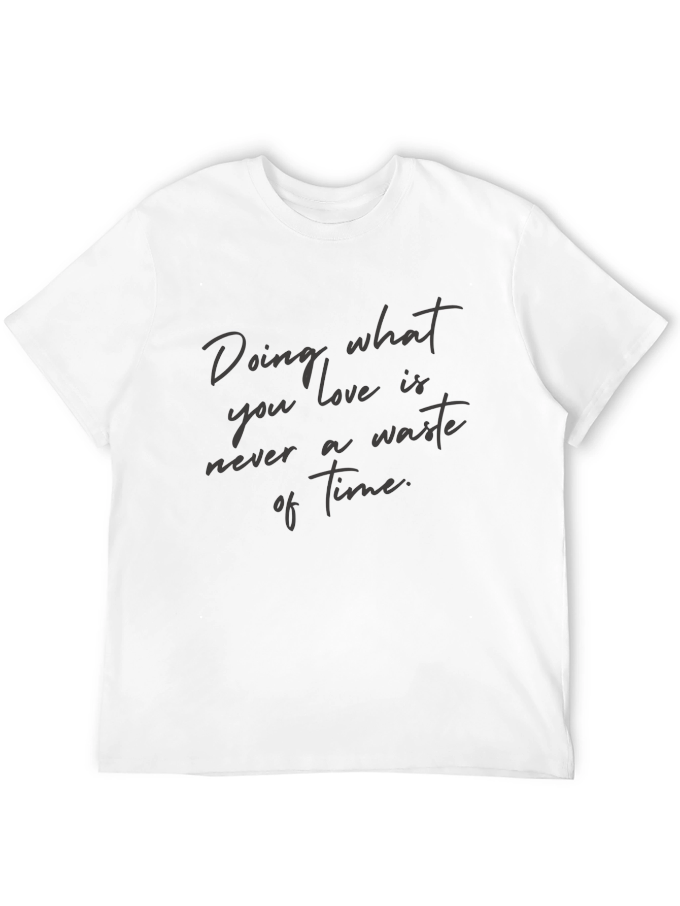 Black Motivational T-Shirt - "Doing What You Love" view 12