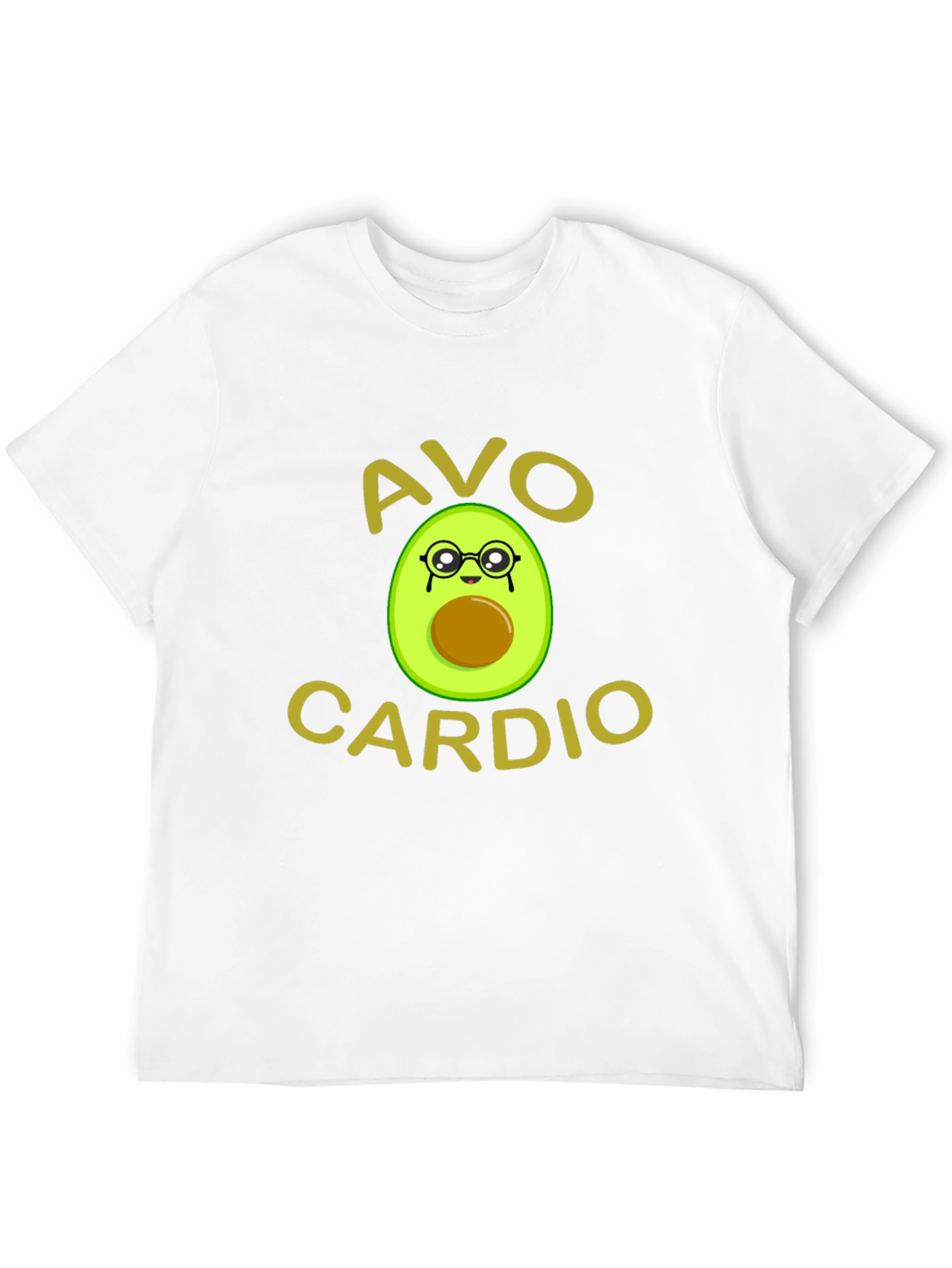 Black Avo Cardio T-Shirt - Funny Avocado Workout Tee view 12