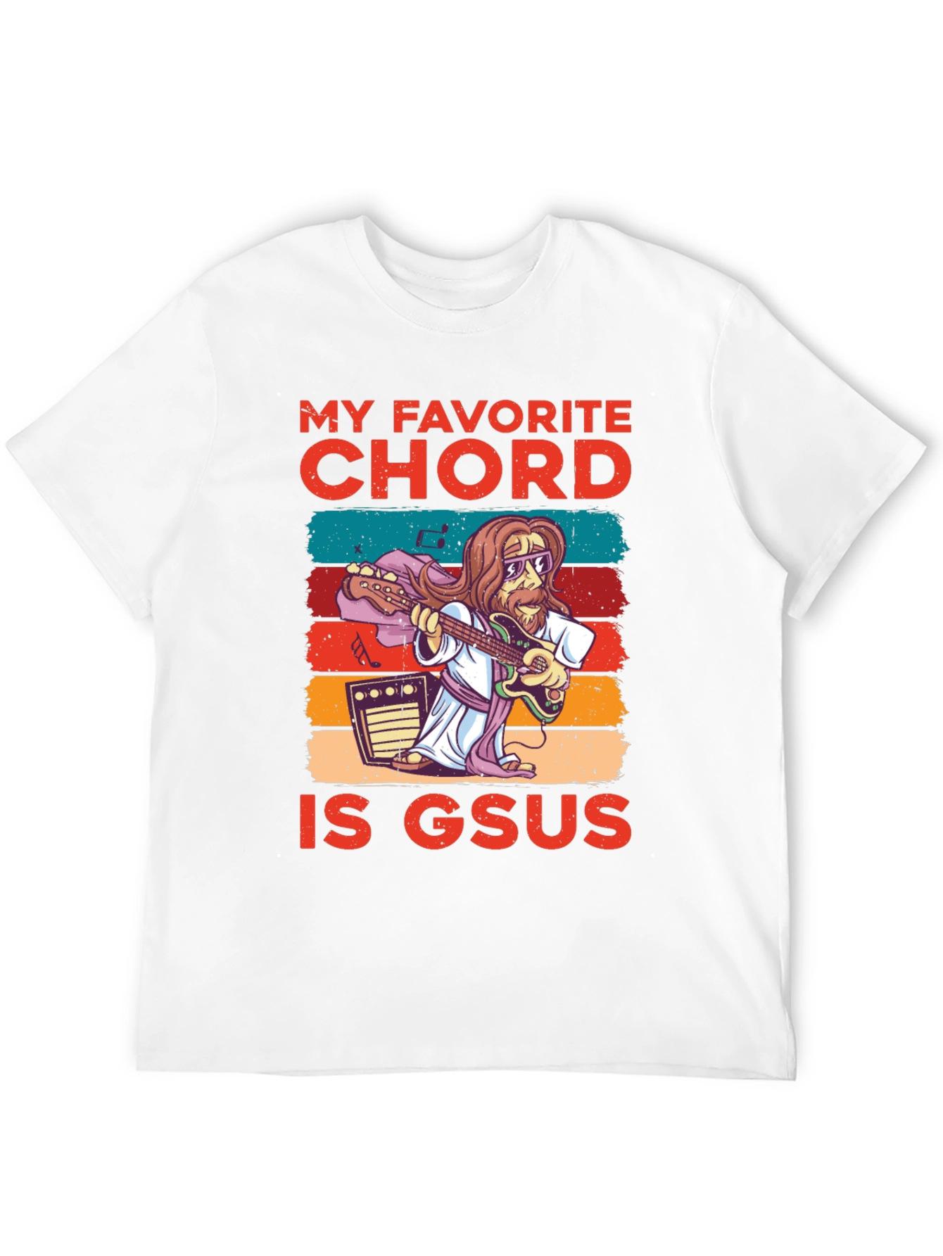 Black My Favorite Chord Is GSUS T-Shirt view 12