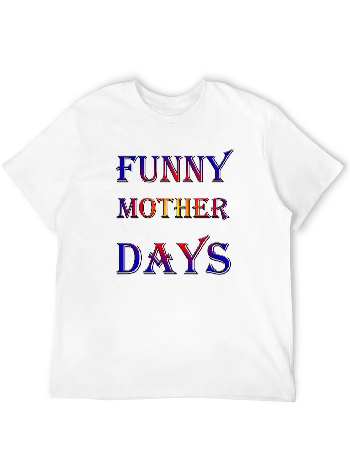 Black Funny Mother Days Colorful Graphic T-Shirt view 12