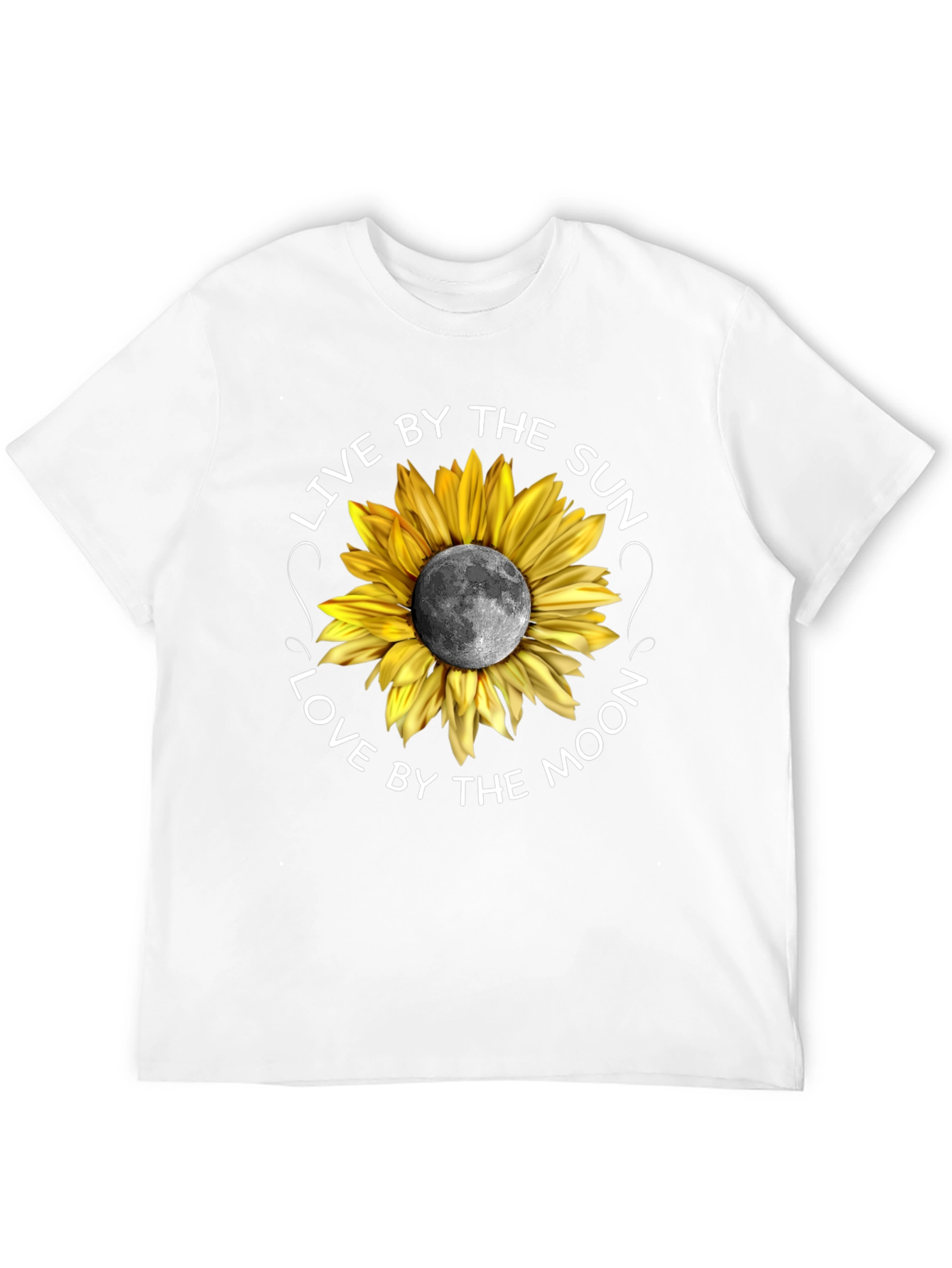 Black Sunflower Moon Graphic Tee - Live by the Sun view 12