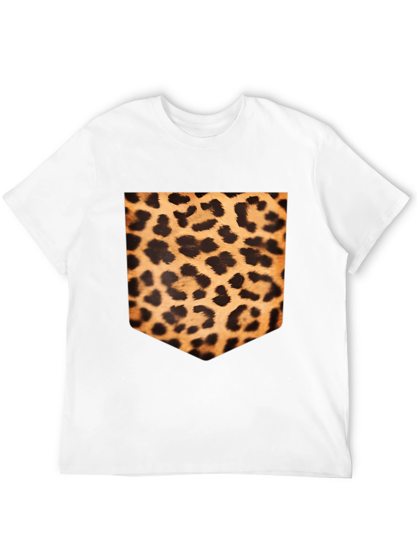 Black Leopard Print Pocket Tee view 12