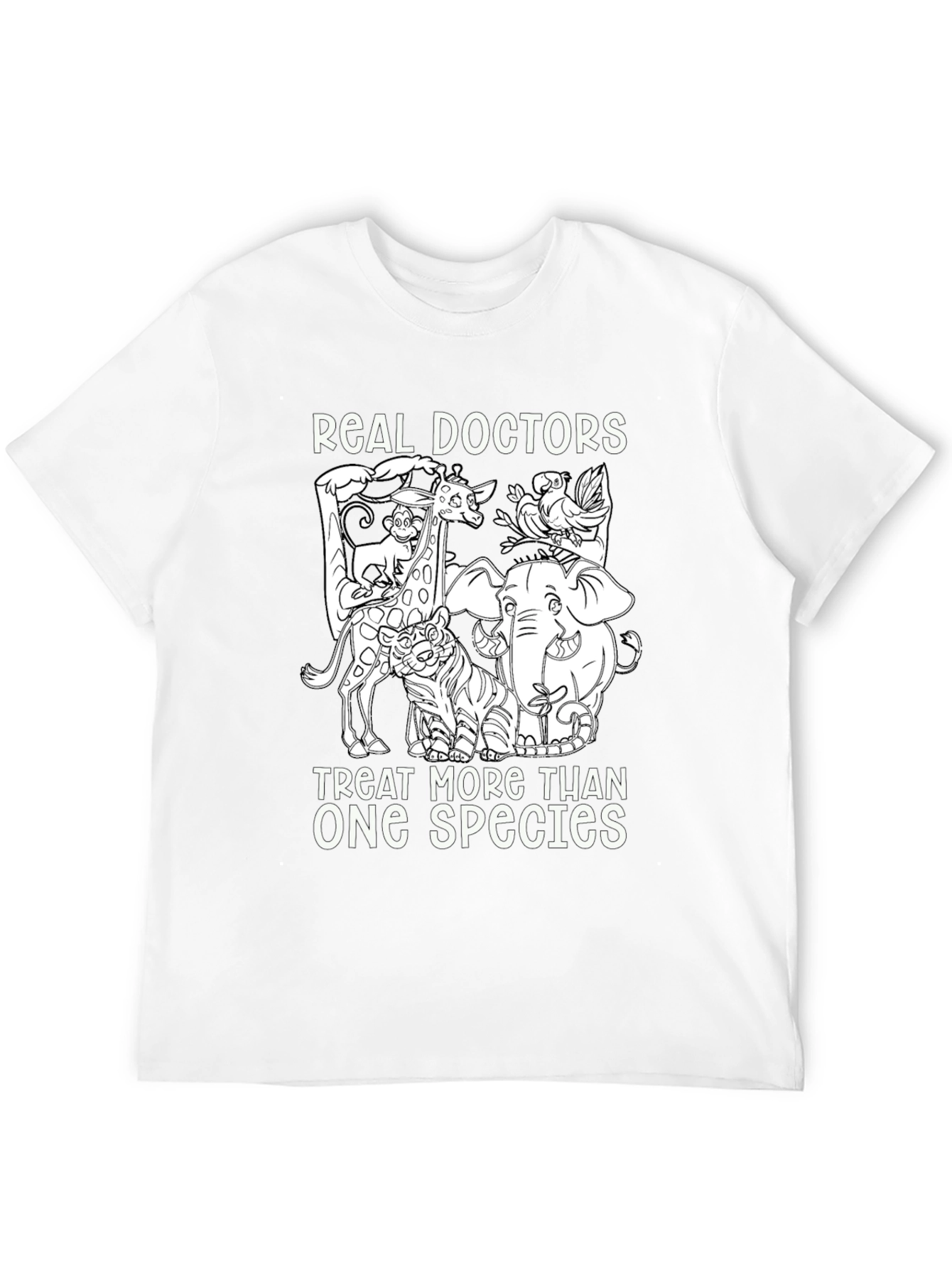 Vet T-Shirt - Real Doctors Treat More Than One Species - 12