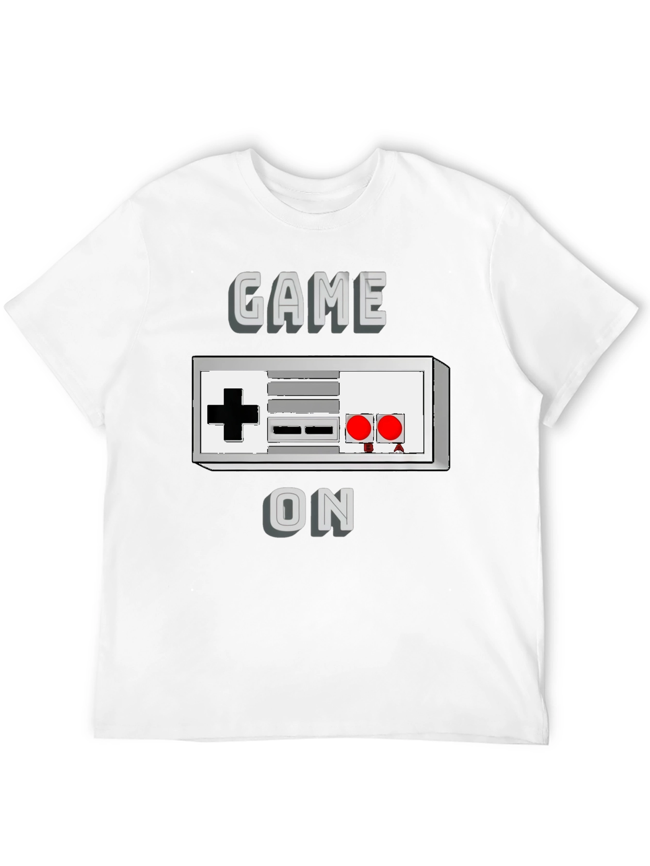 Black Game On Retro Controller T-Shirt view 12