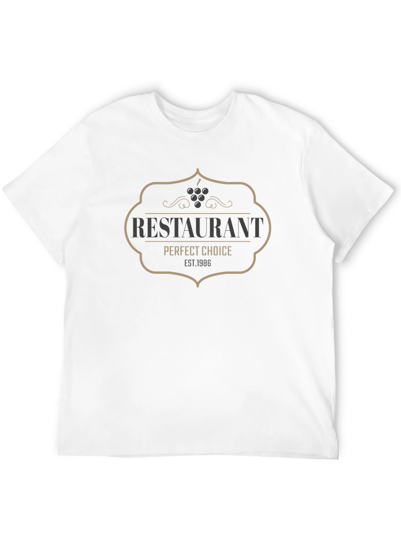 Black Restaurant Perfect Choice EST. 1986 Black T-Shirt view 12