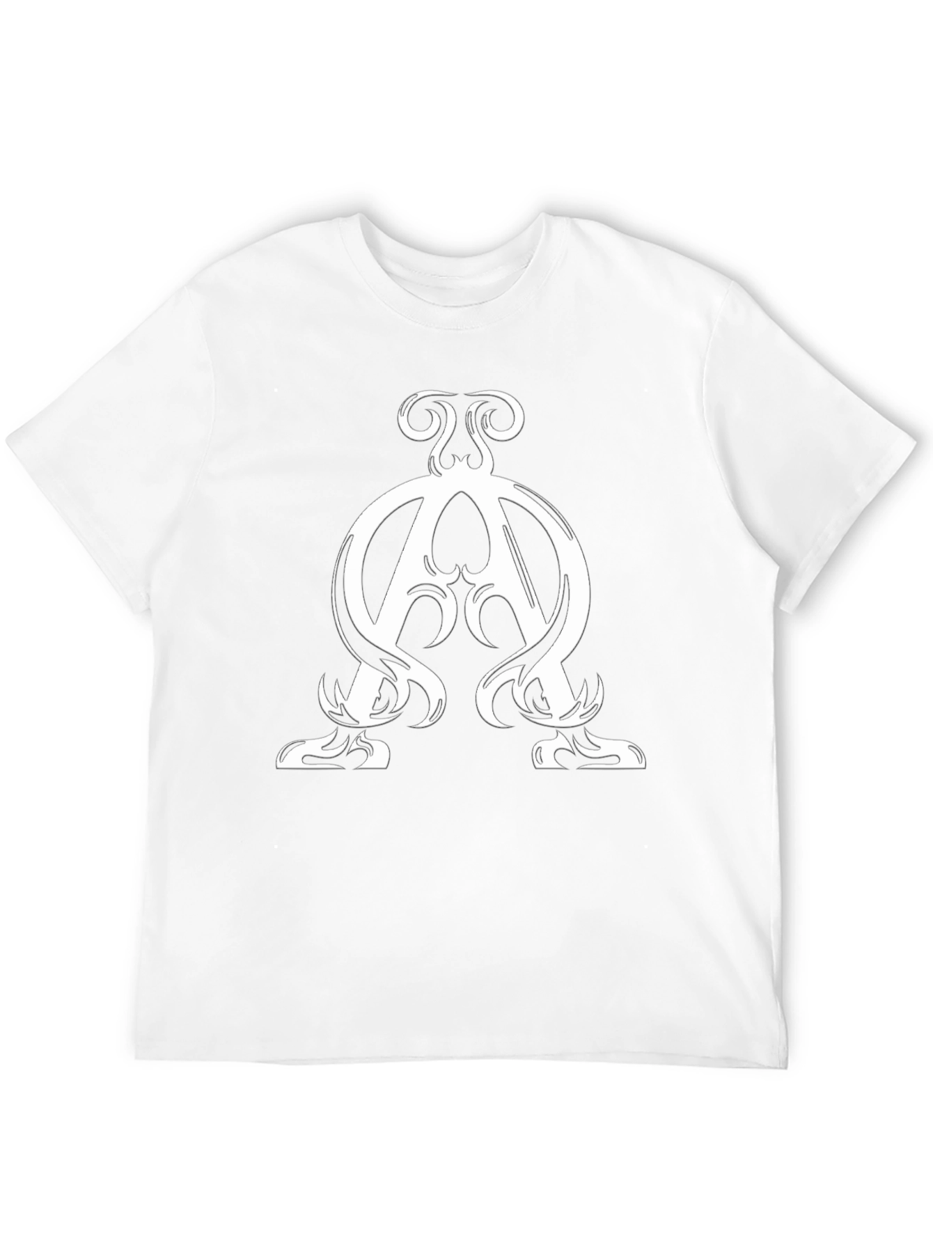 Black Alpha Omega Symbol T-Shirt - Stylish Christian Apparel view 12
