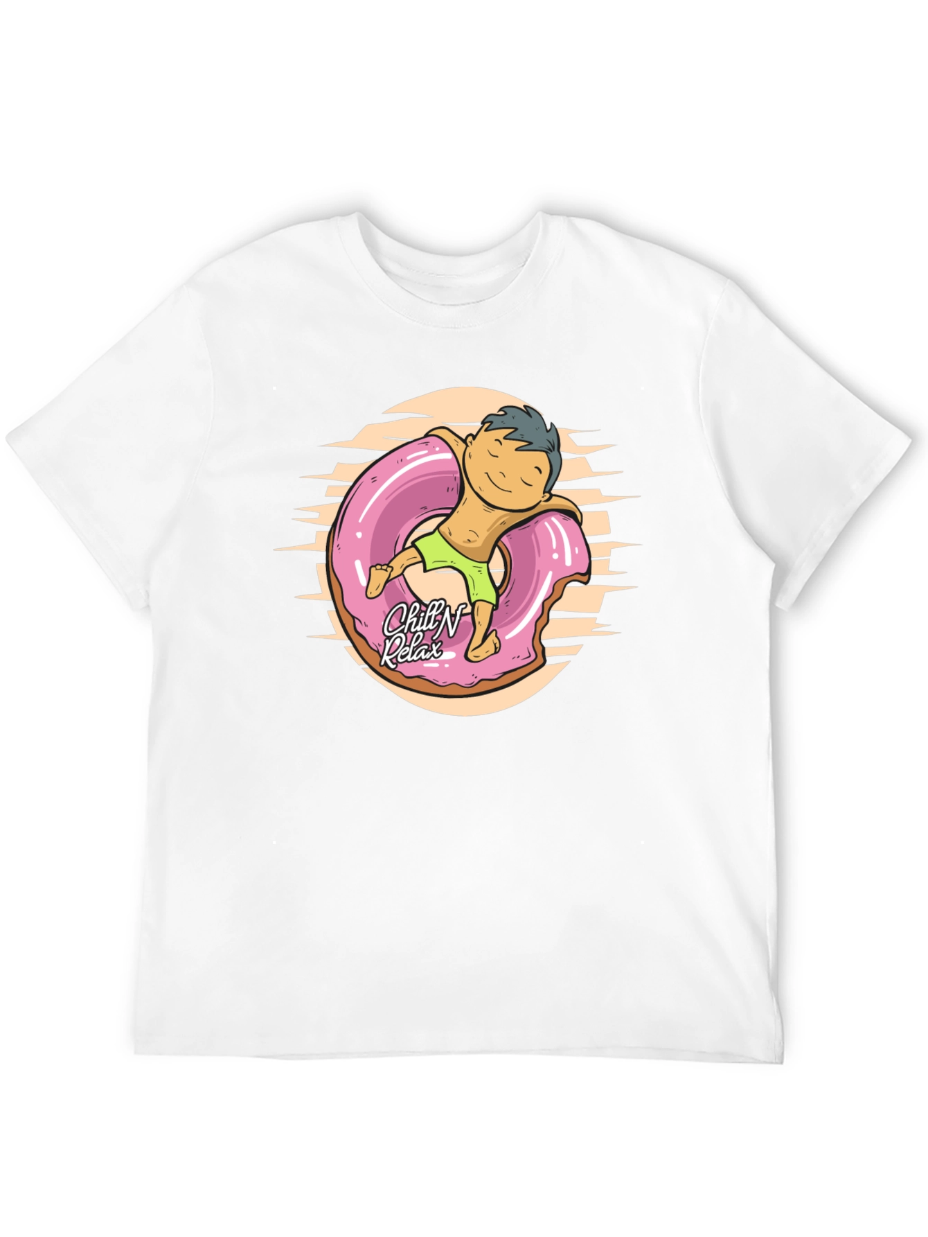 Black Chill N Relax Donut T-Shirt view 12