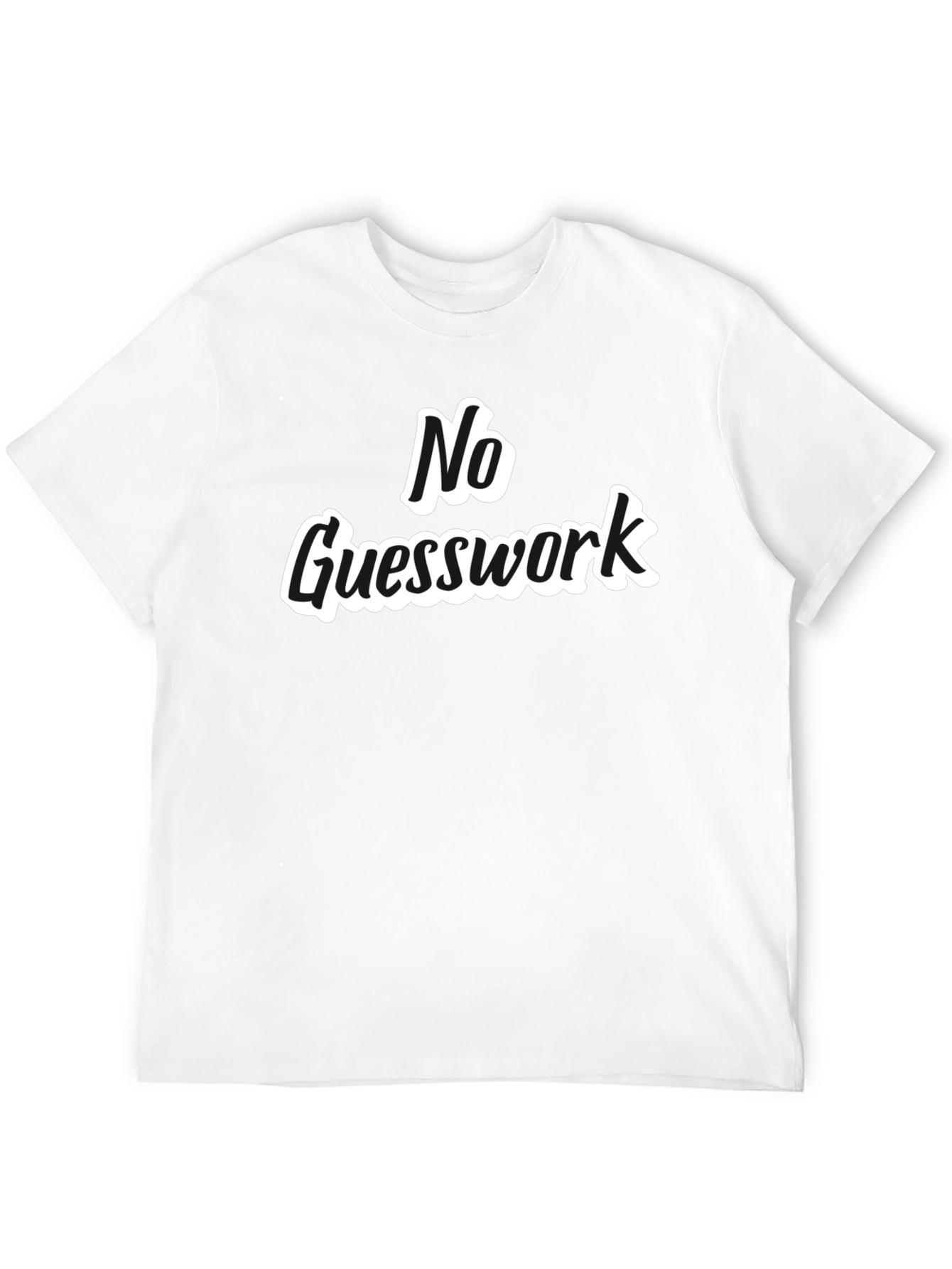 Black No Guesswork Black Graphic Tee view 12