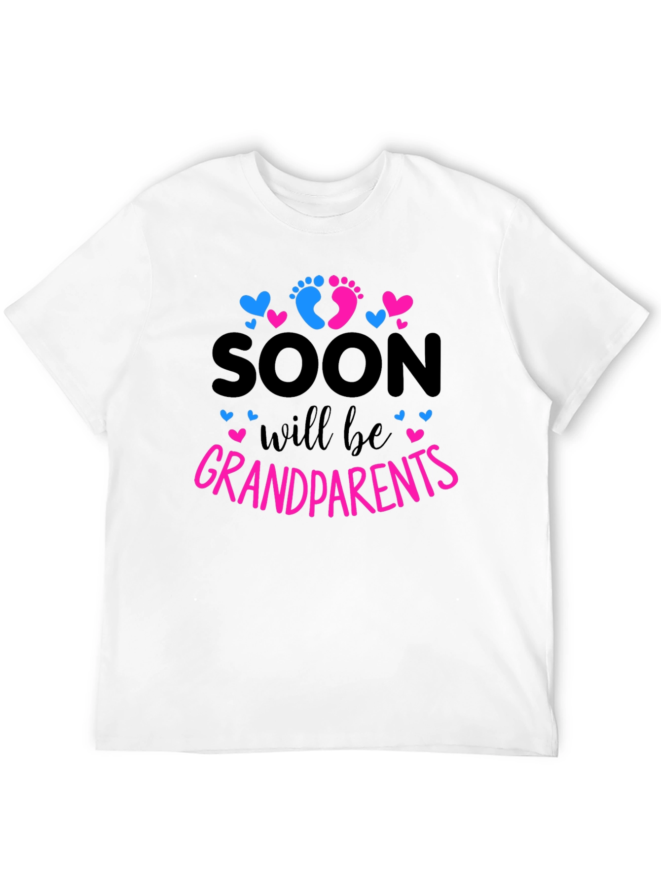 Black Soon to be Grandparents Baby Reveal T-shirt view 12