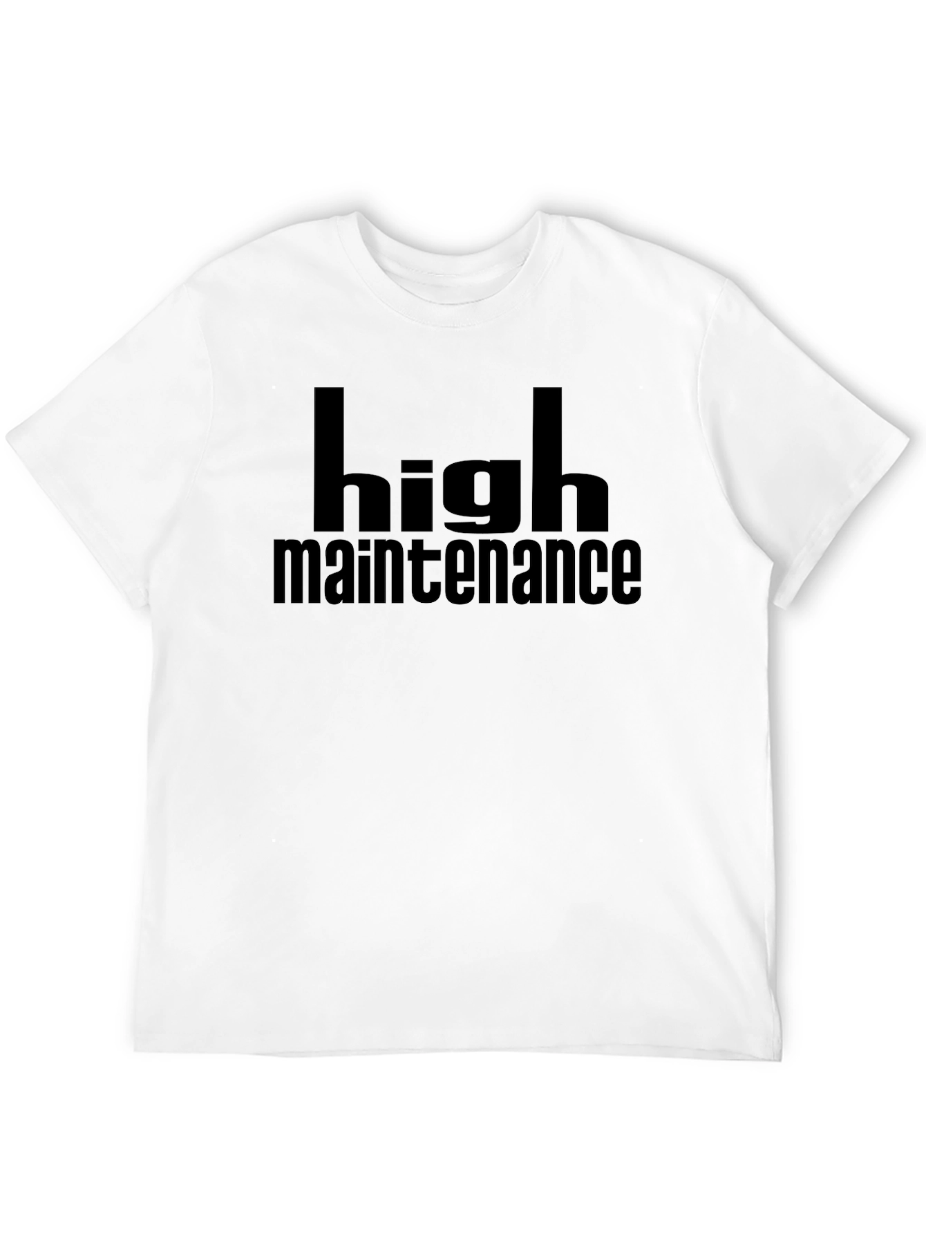 Black High Maintenance Black Graphic T-Shirt view 12