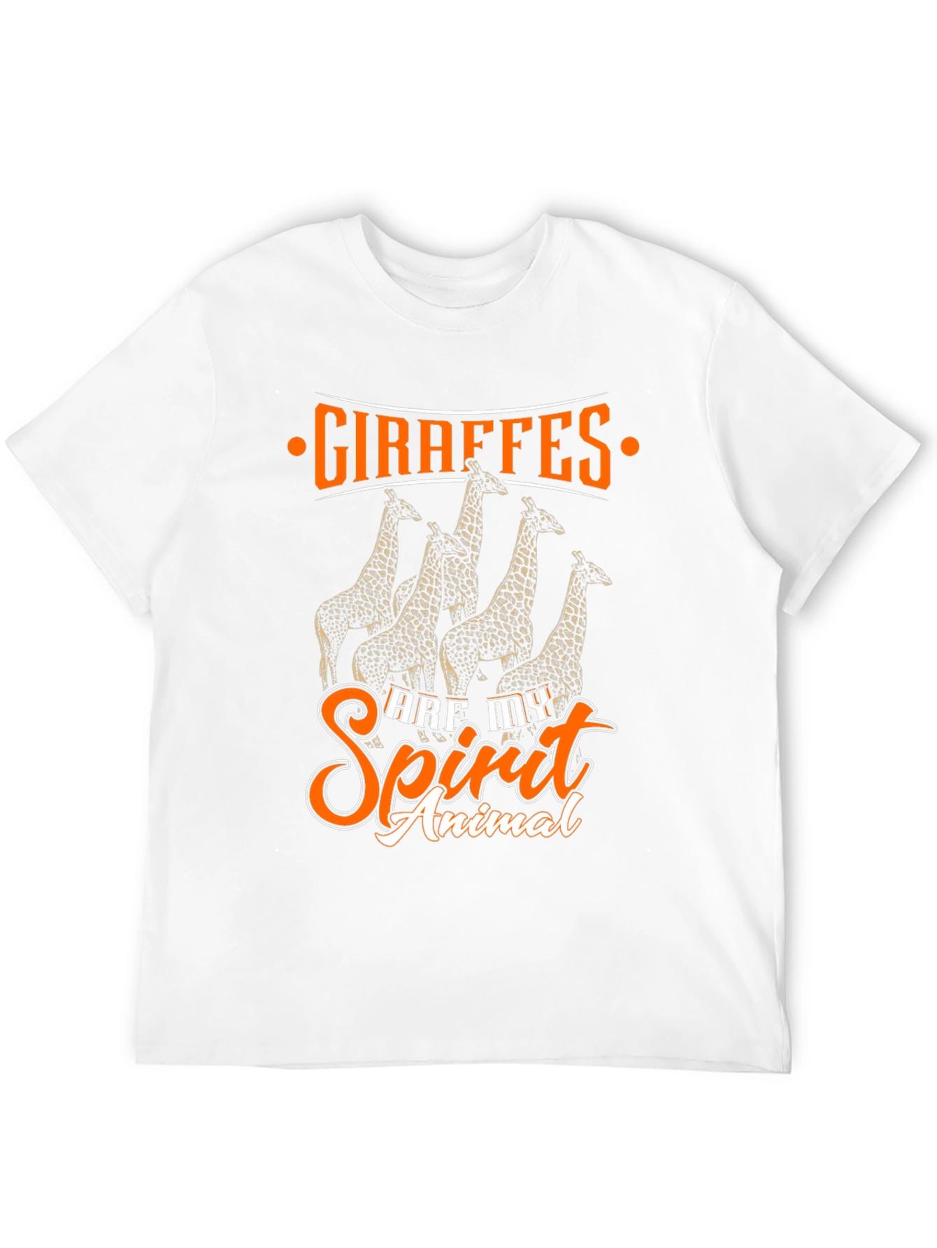 Black Giraffe Spirit Animal Graphic Tee view 12