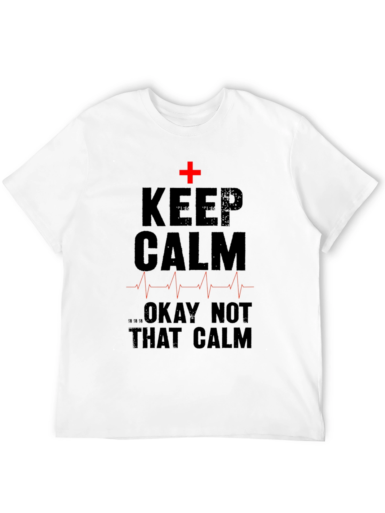 Black Keep Calm Nurse T-Shirt - Funny Medical Humor Tee view 12