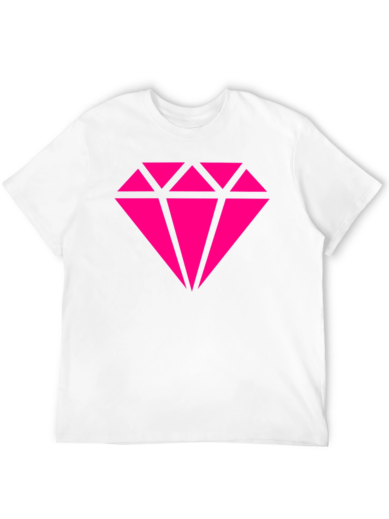 Black Pink Diamond Graphic Black T-Shirt view 12
