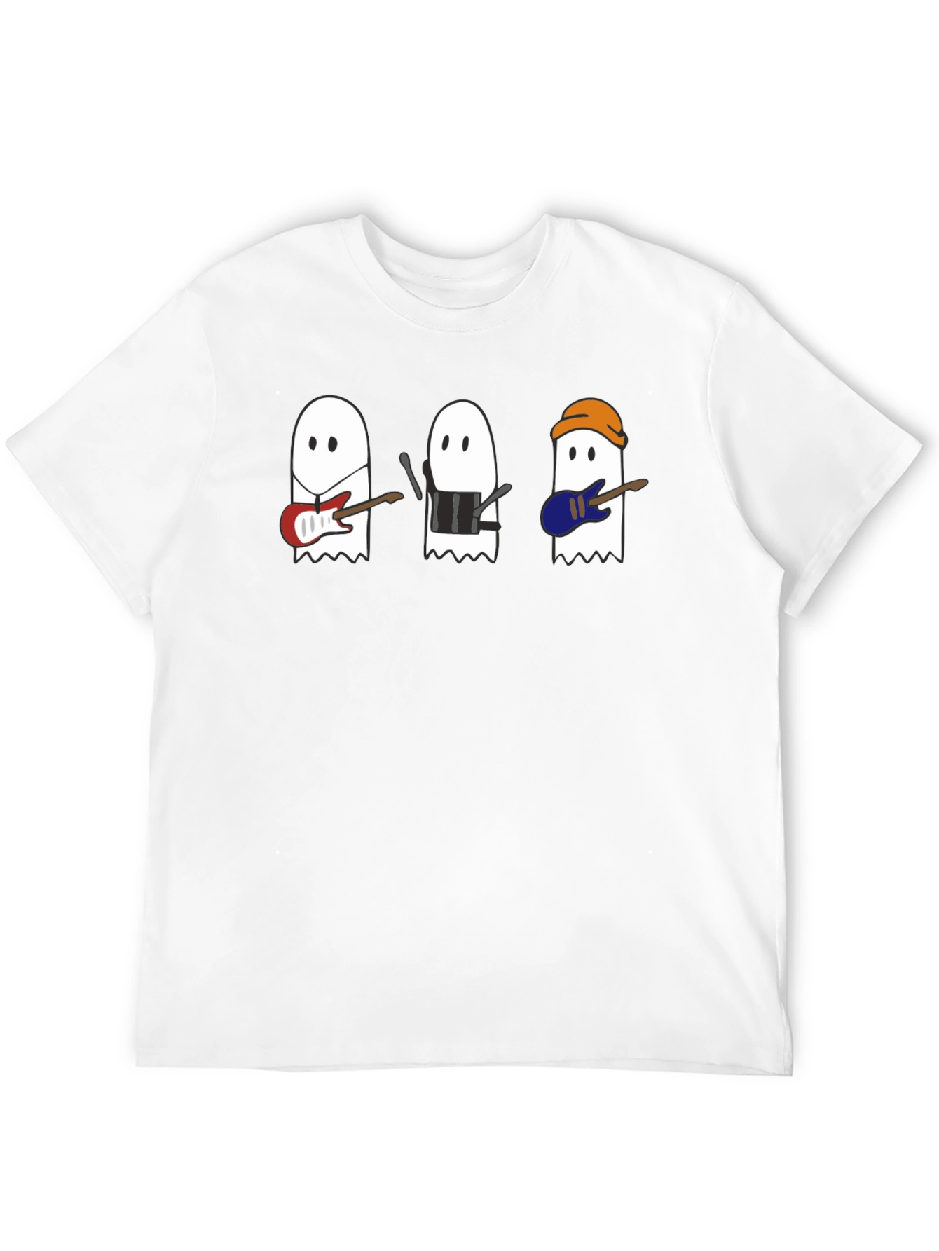 Black Ghost Band T-Shirt - Spooky Music Tee view 12