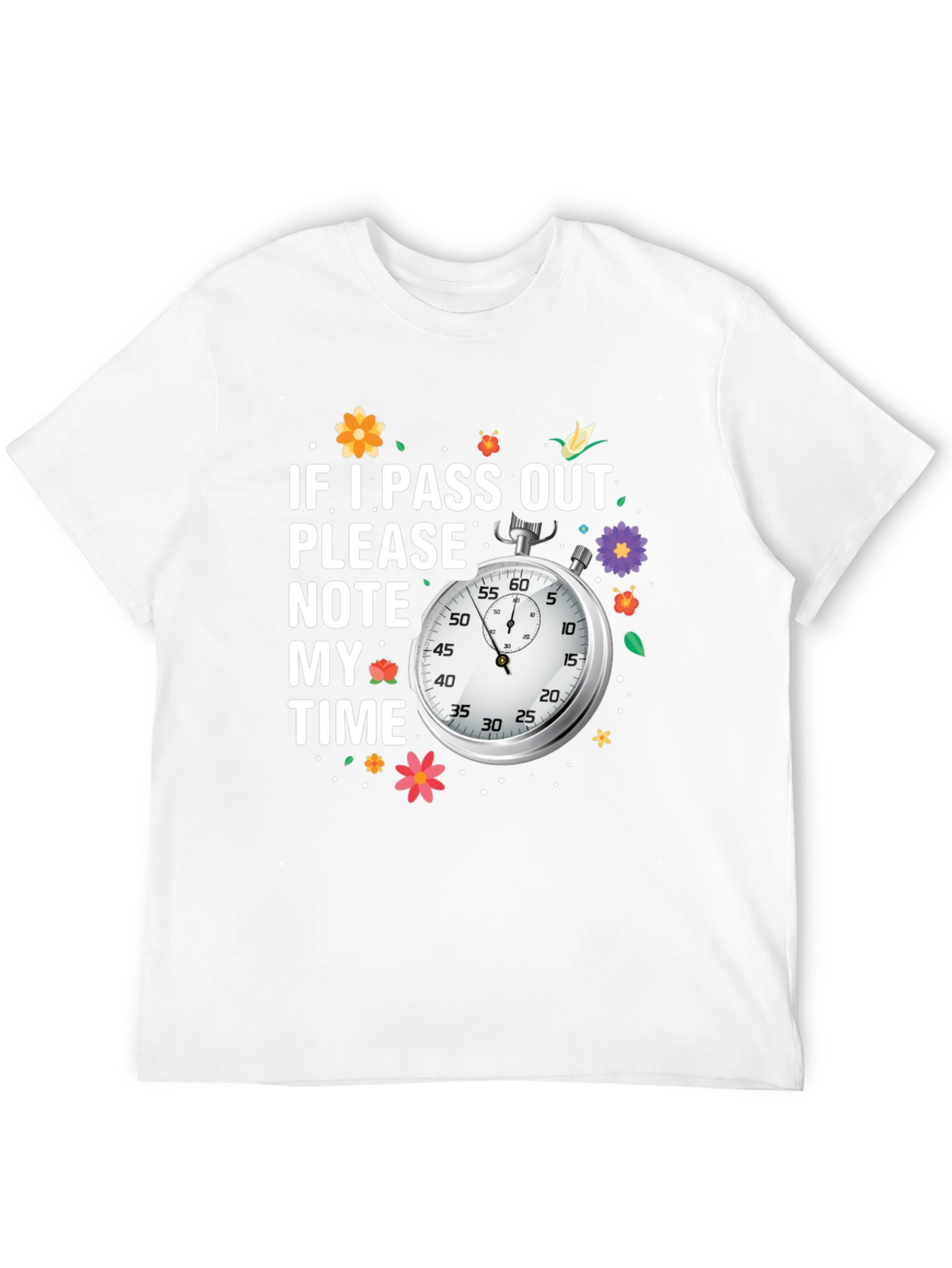 Black Funny Running T-Shirt - Note My Time view 12