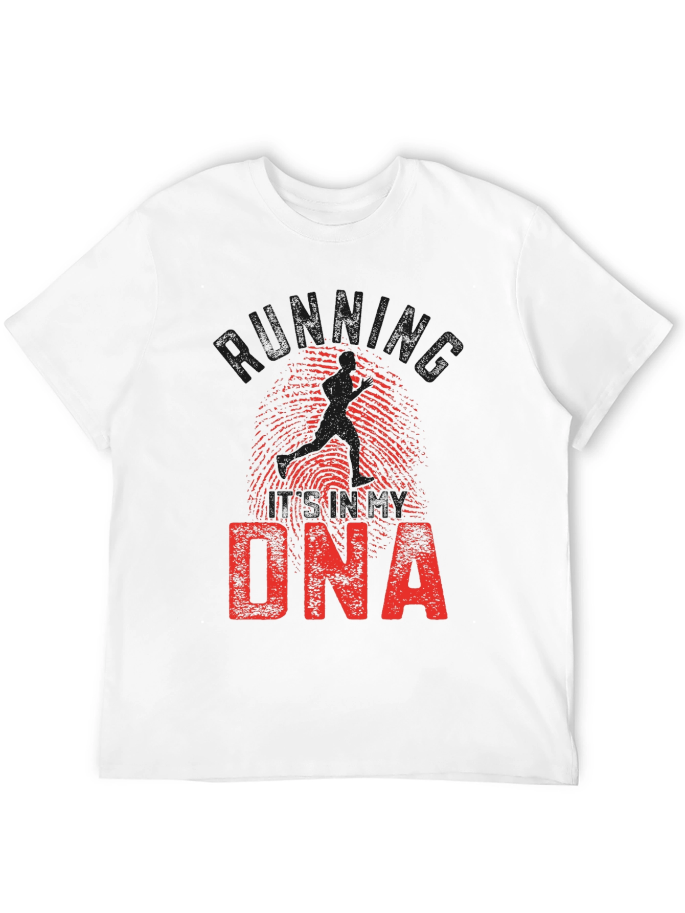 Black Running DNA Graphic Print T-Shirt view 12