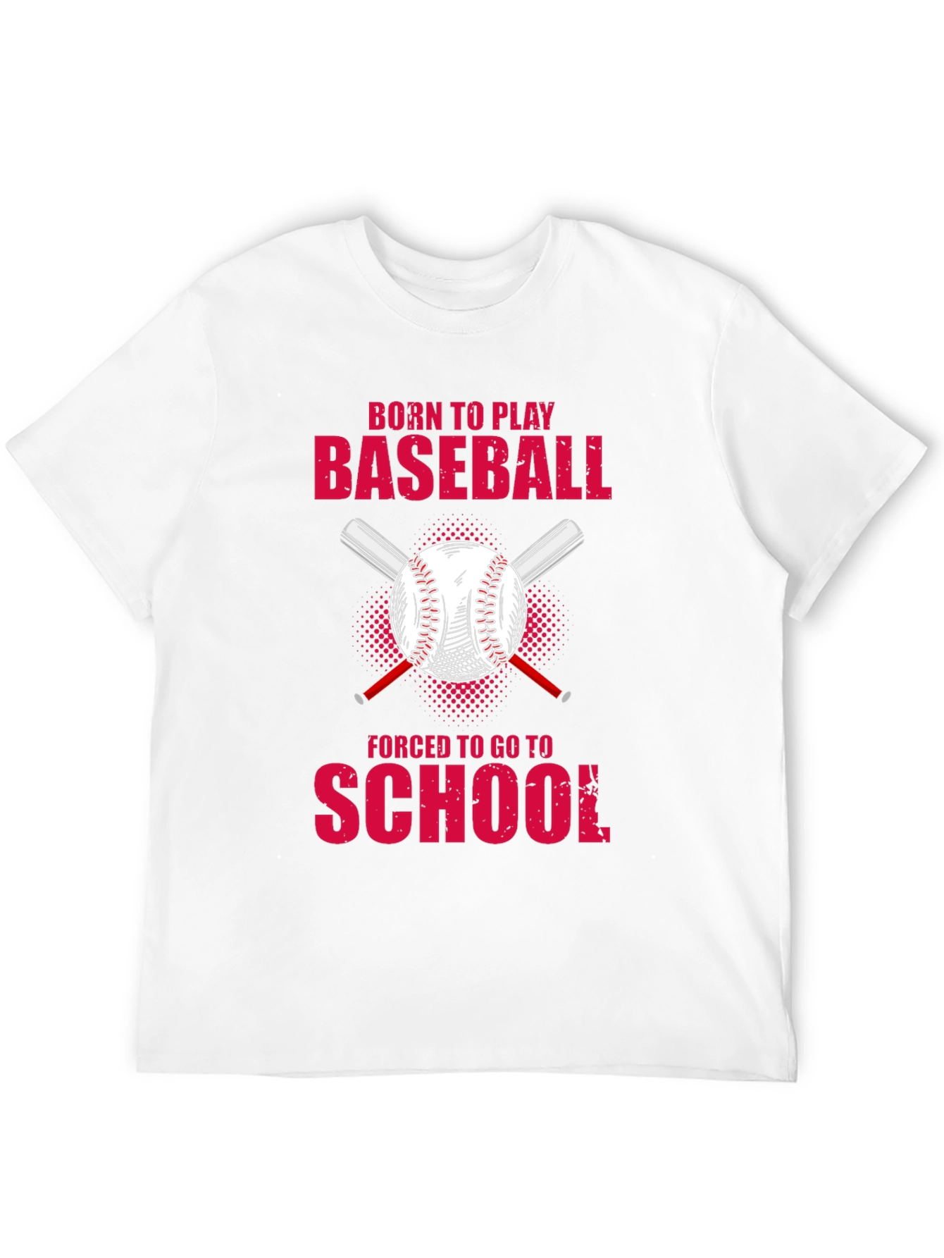 Black Born to Play Baseball T-Shirt view 12