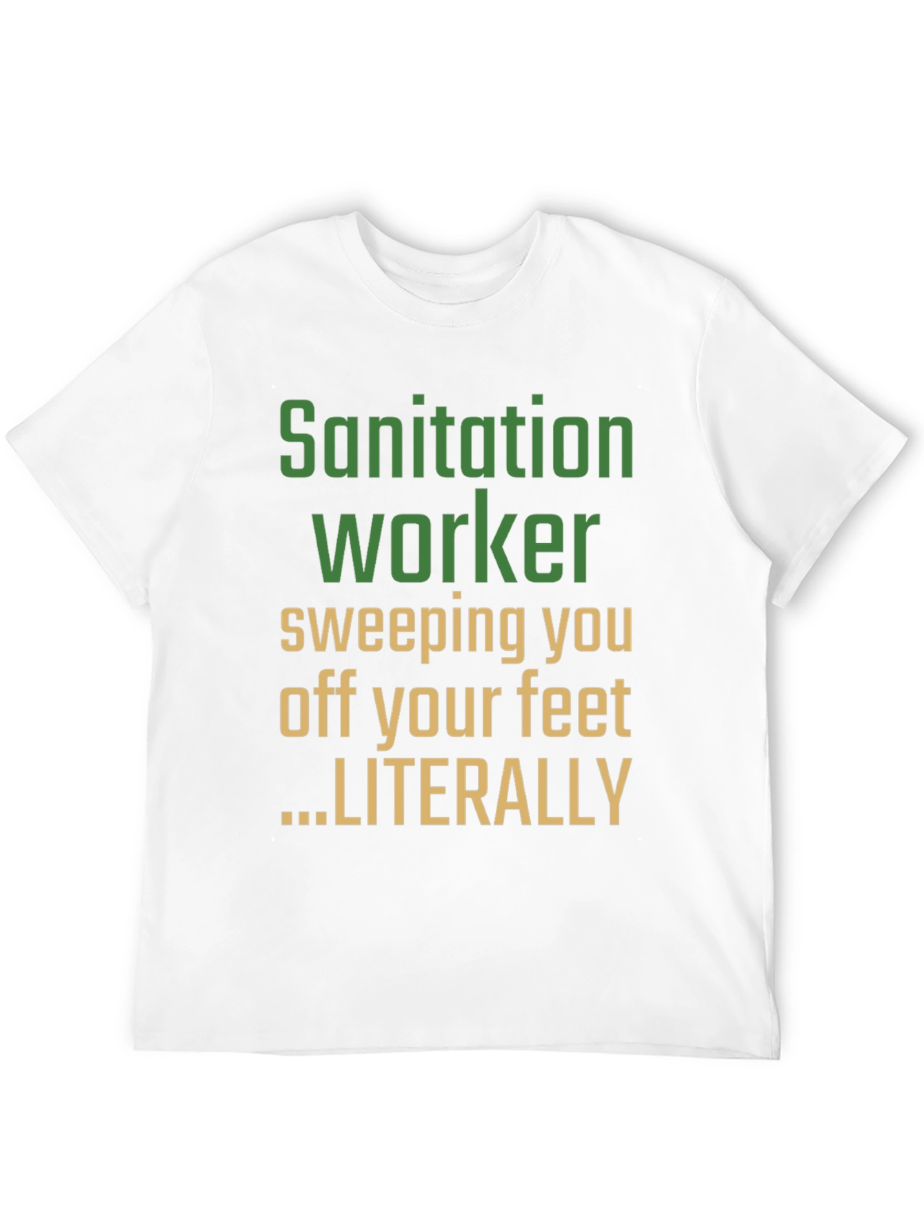 Black Sanitation Worker Novelty Graphic Tee view 12