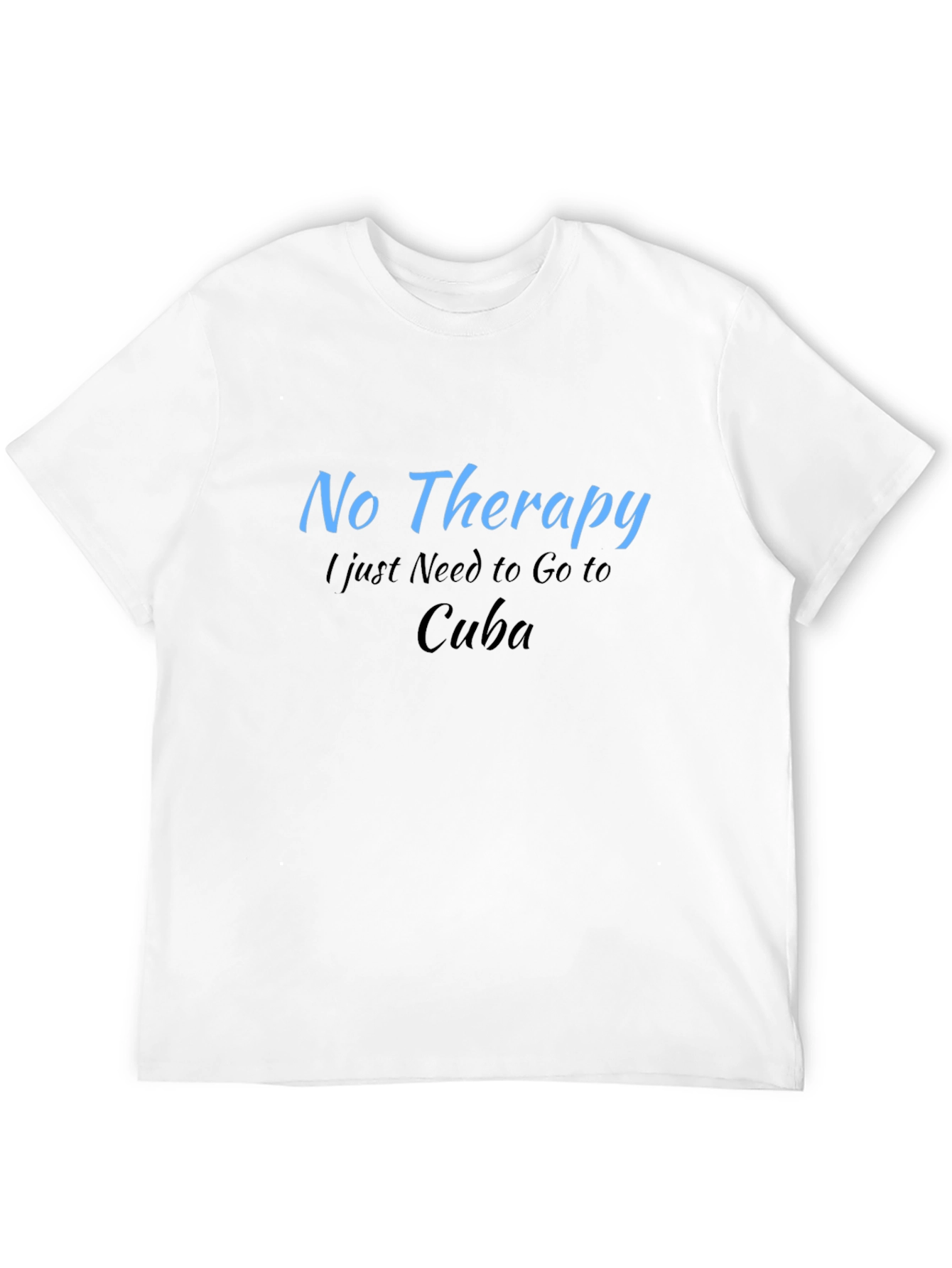 Black No Therapy Cuba T-Shirt, Relaxed Fit view 12