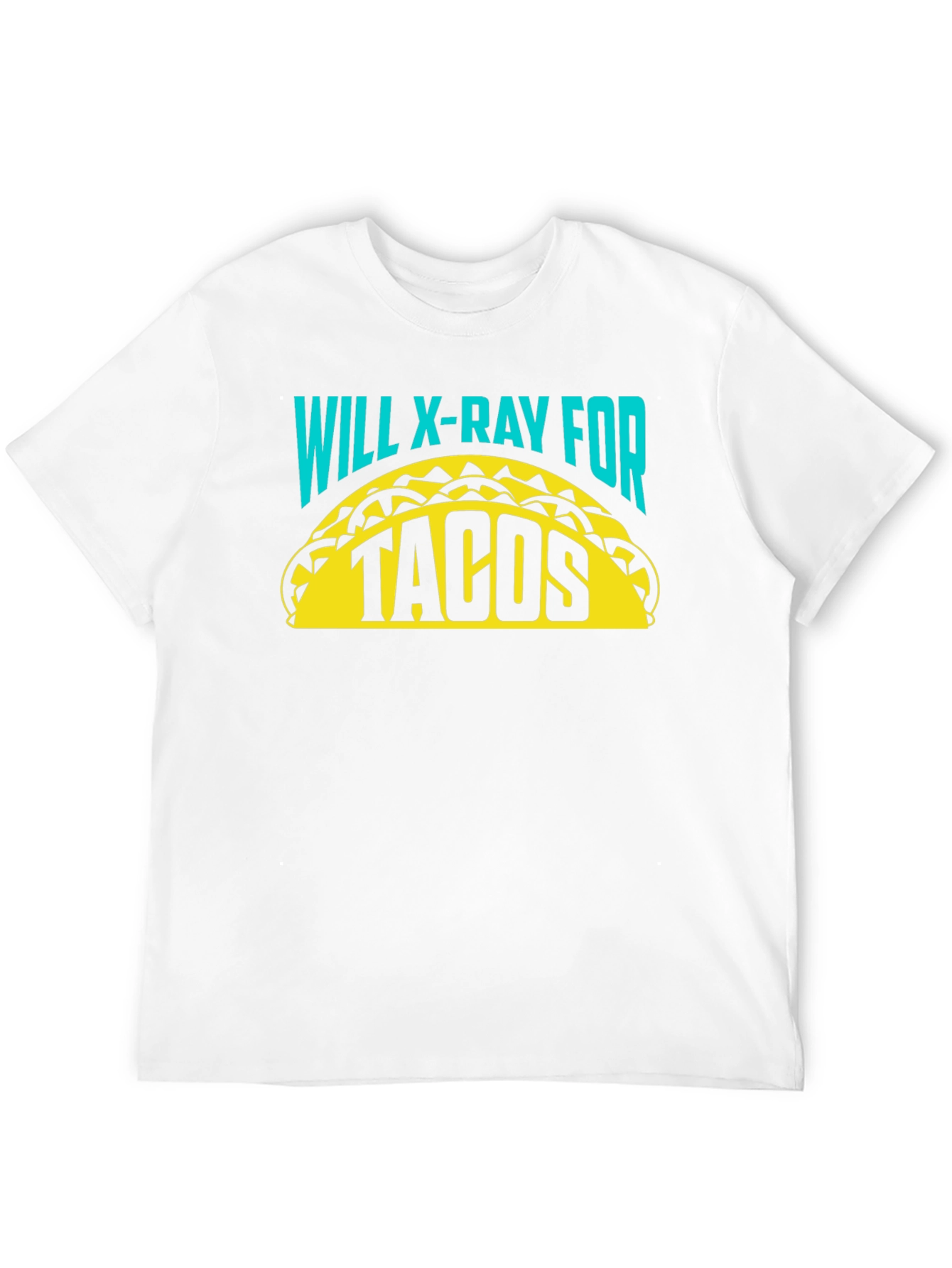 Black Will X-Ray for Tacos Funny Radiologist Graphic T-Shirt view 12