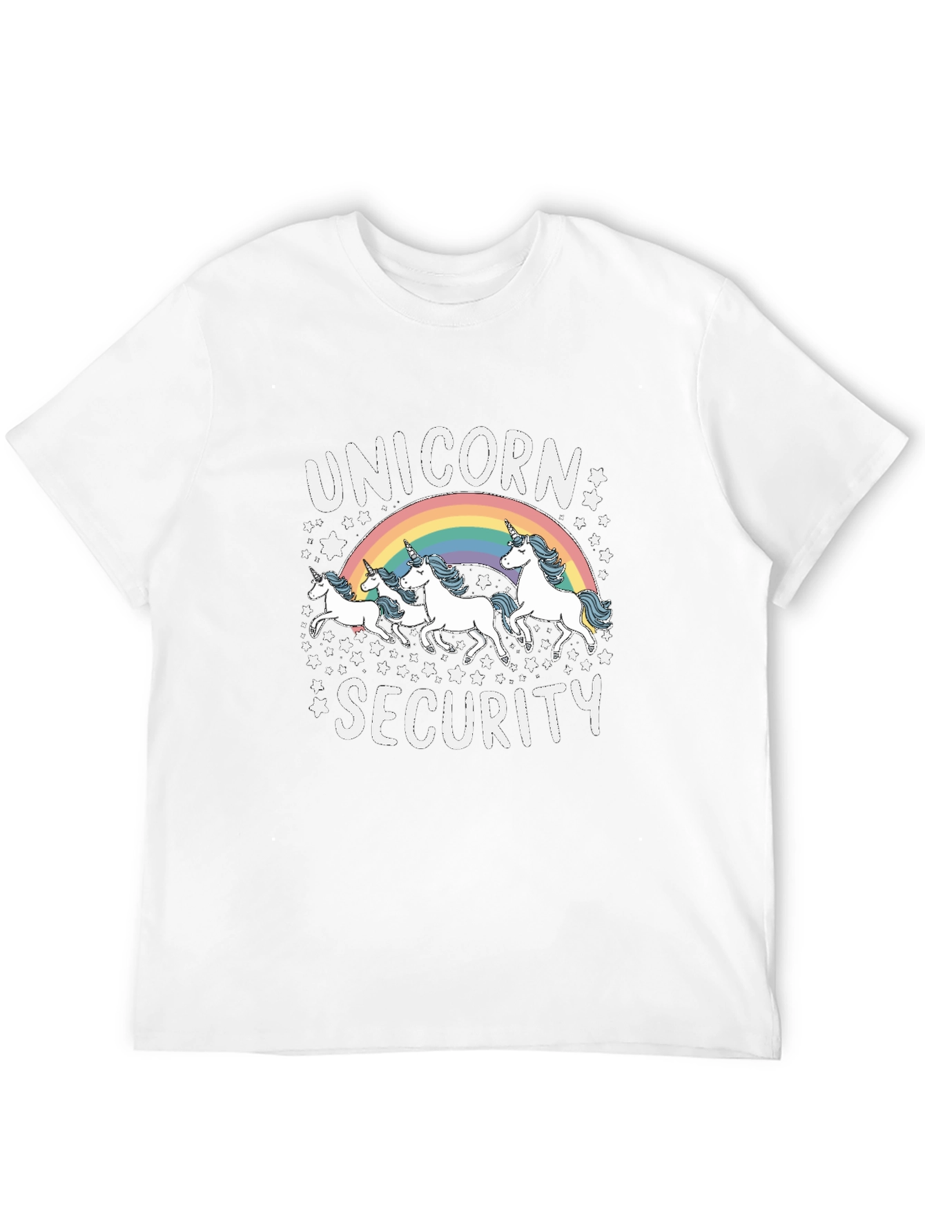 Black Unicorn Security Graphic Tee view 12