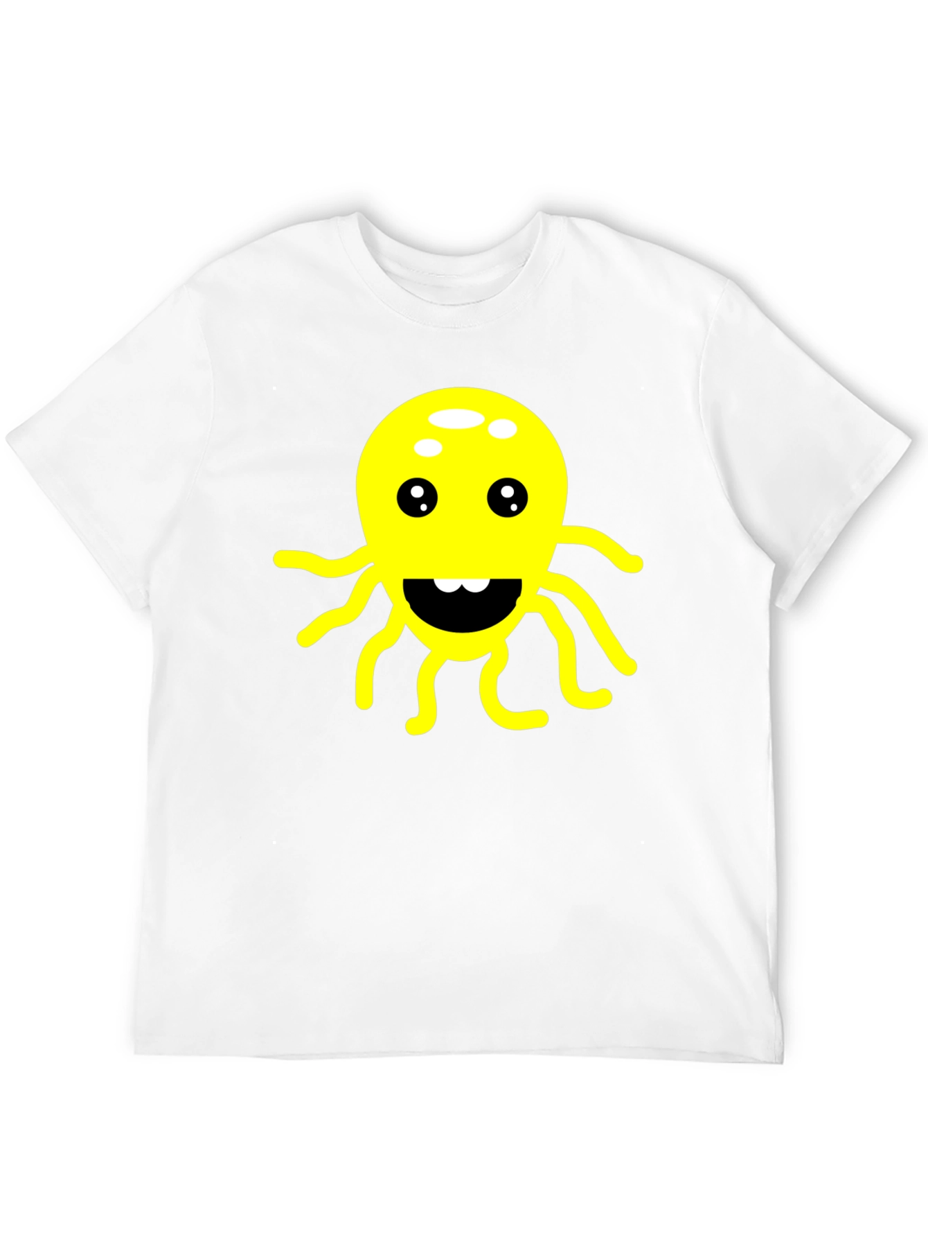 Black Funny Octopus Graphic T-Shirt - Soft Cotton Tee view 12