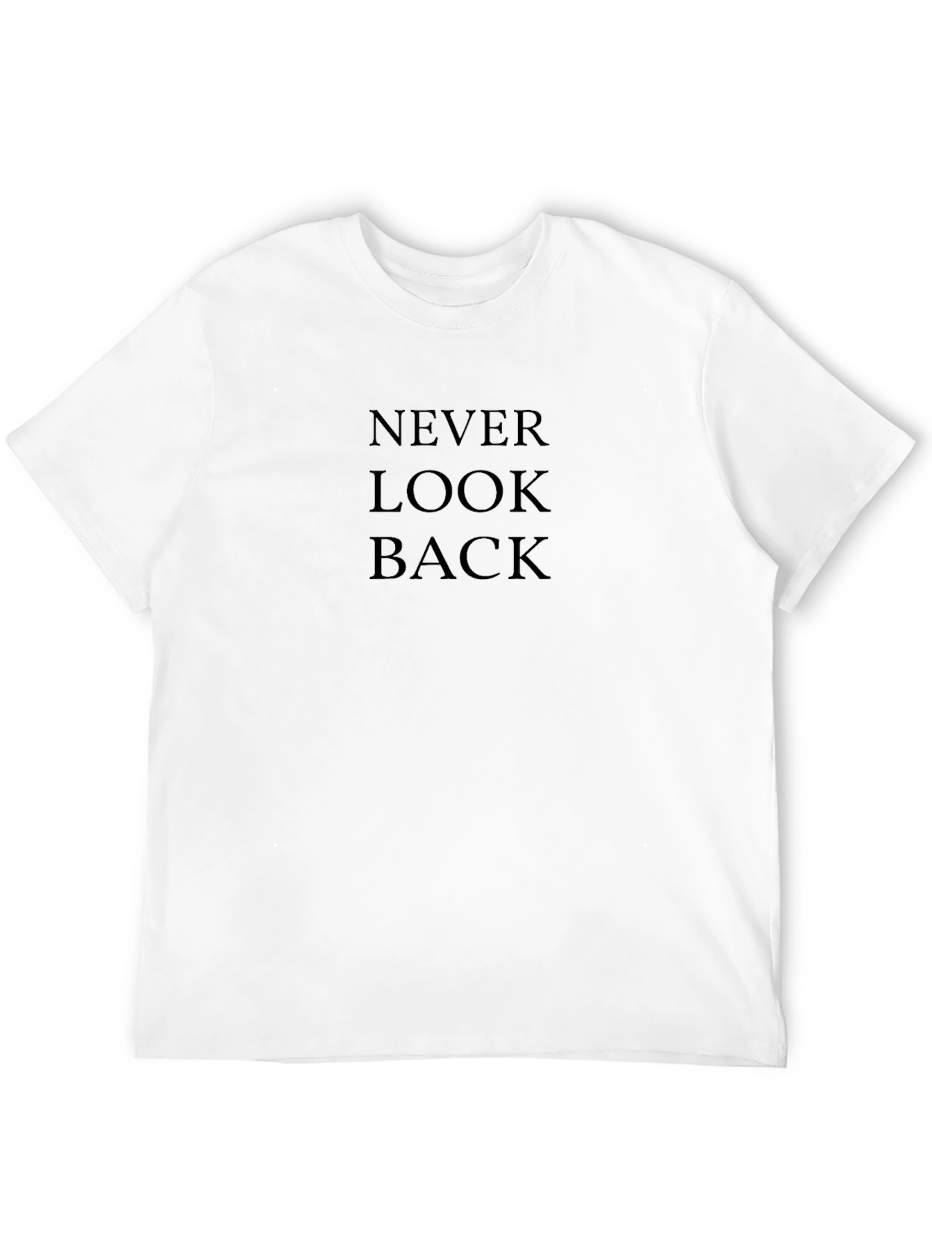Black Never Look Back Black T-Shirt - Stylish Comfort view 12