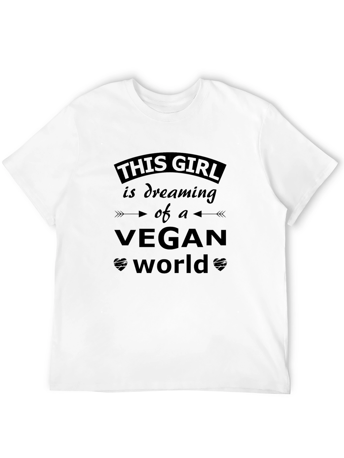 Black Vegan Dreamer T-Shirt - Unisex Black Tee view 12
