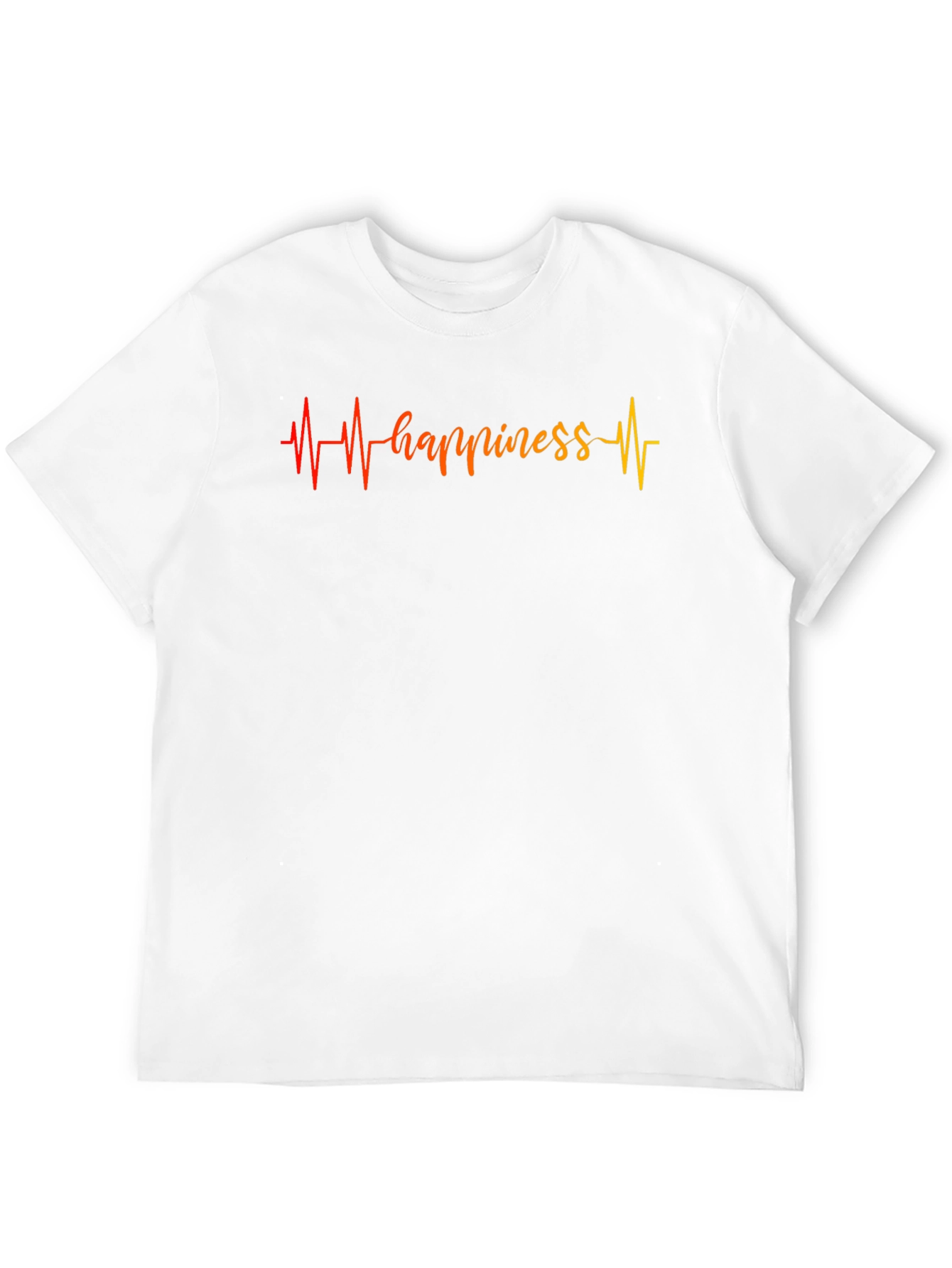 Black Happiness Heartbeat Graphic T-Shirt - Comfort Fit view 12