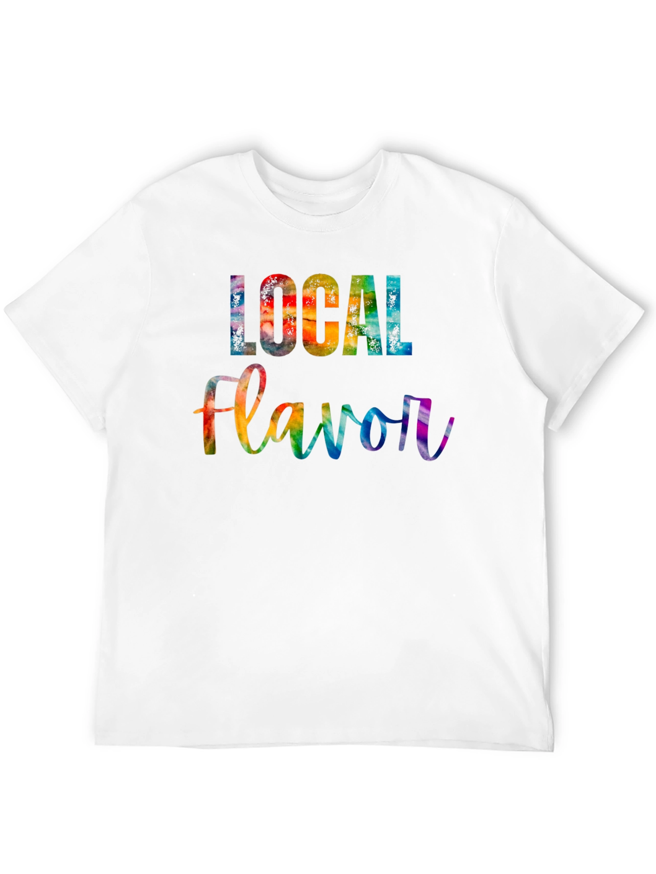 Black Local Flavor Rainbow Graphic Tee view 12