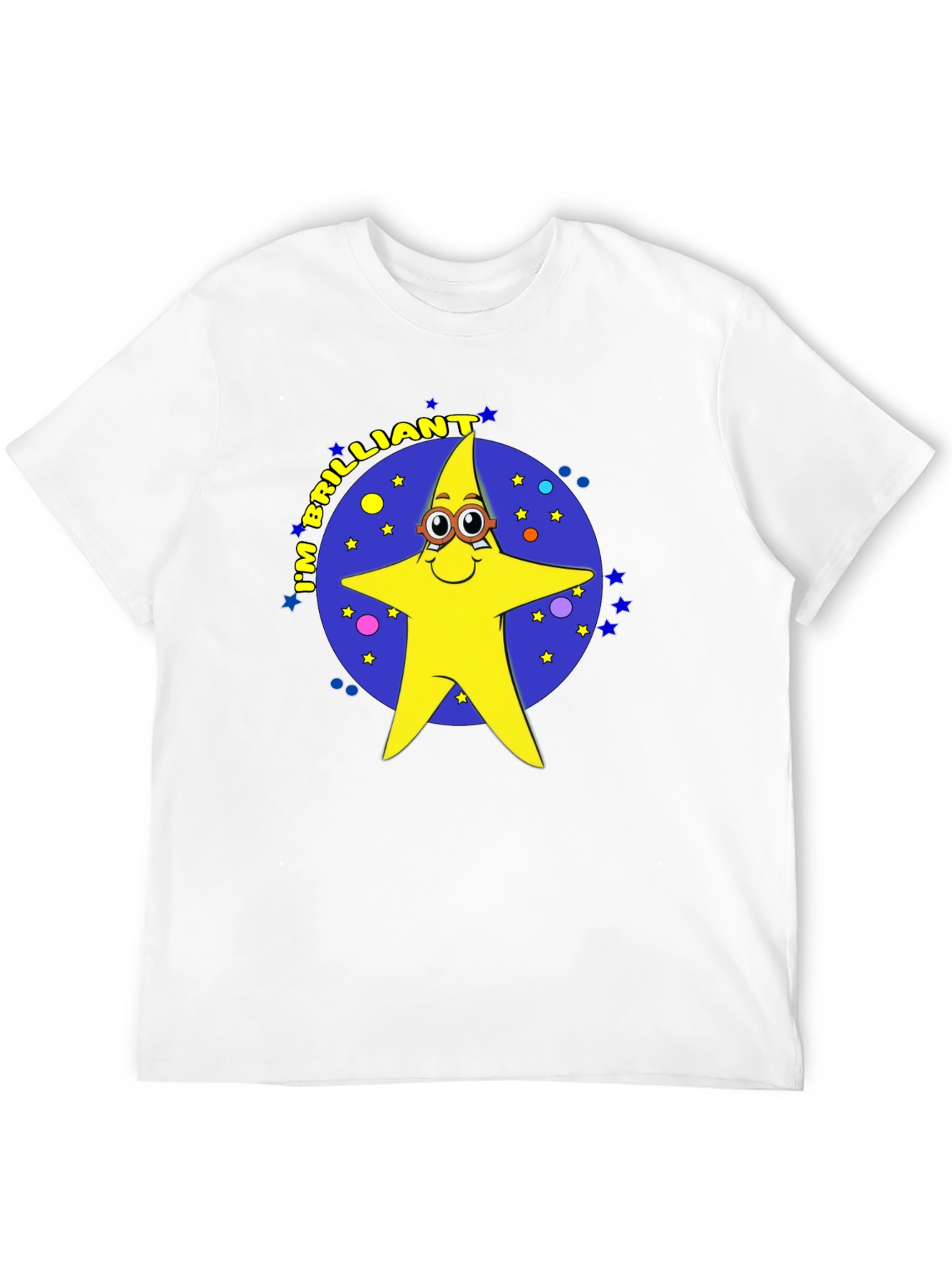 Black Brilliant Star Cartoon Graphic T-Shirt view 12