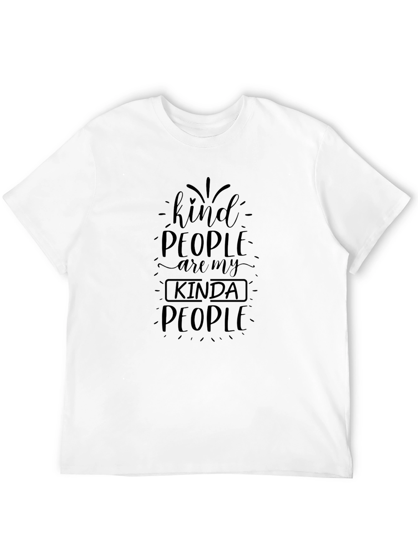 Black Kind People Black T-Shirt view 12