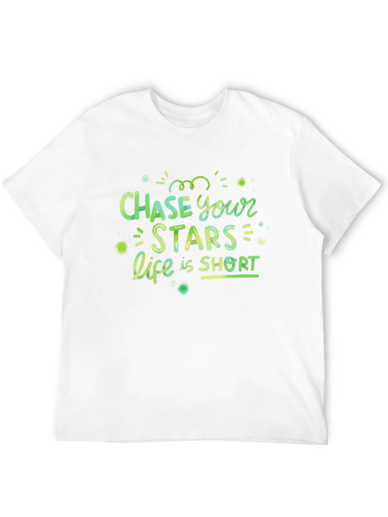 Black Chase Your Stars Short Sleeve Graphic Tee view 12