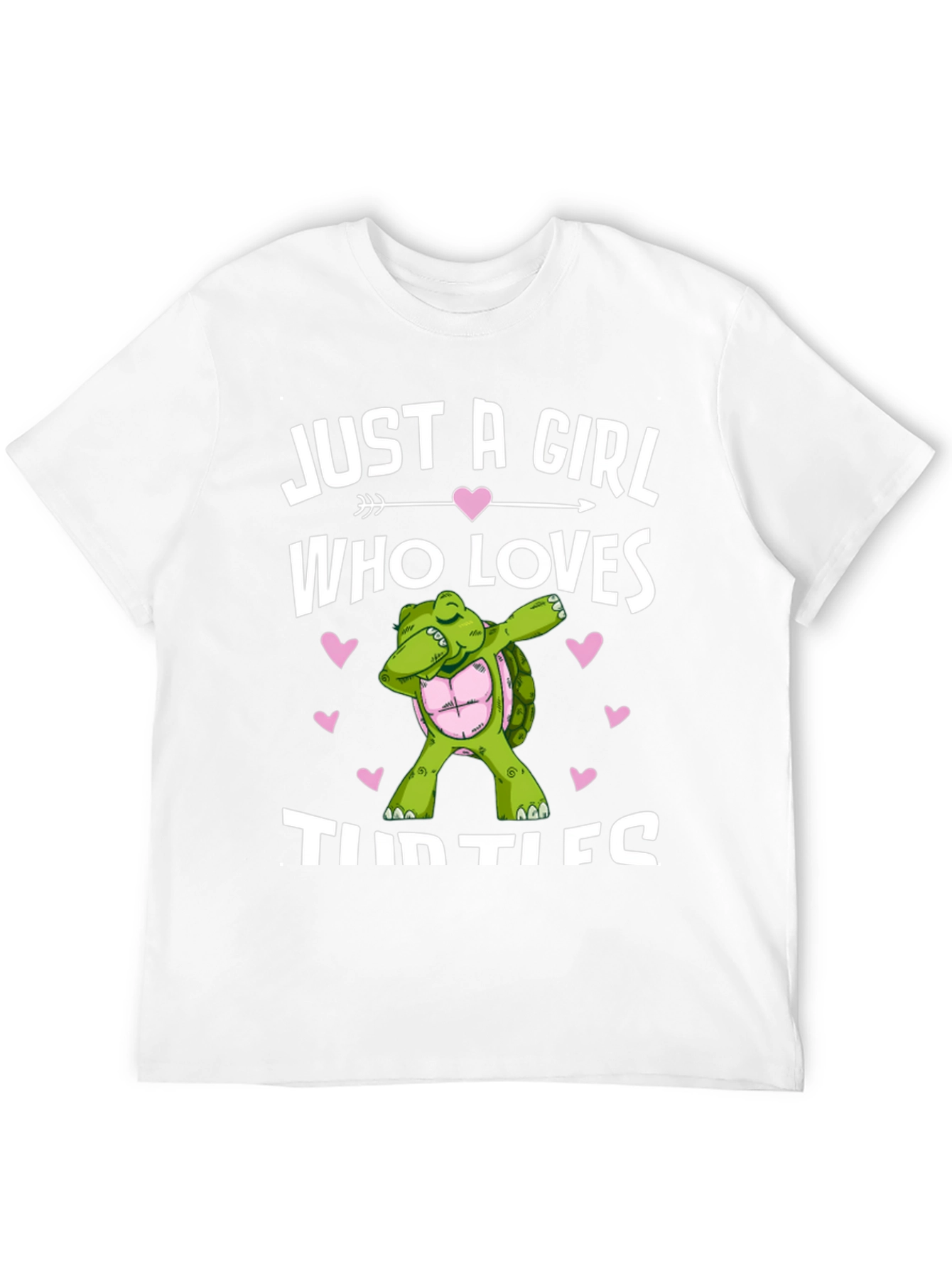 Black Girl Loves Turtles T-Shirt Dab Turtle Black Cotton Tee view 12