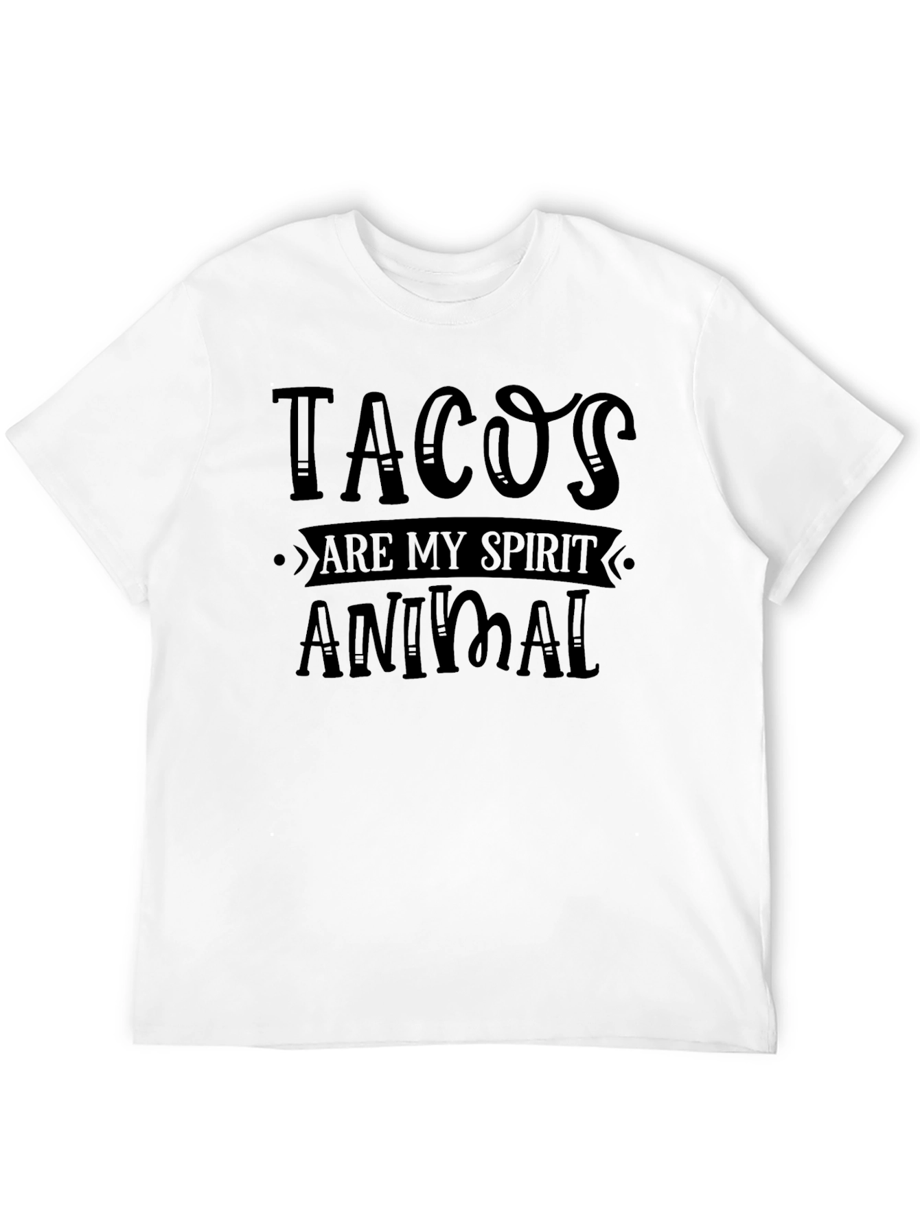 Black Tacos are my Spirit Animal Black Graphic T-Shirt view 12
