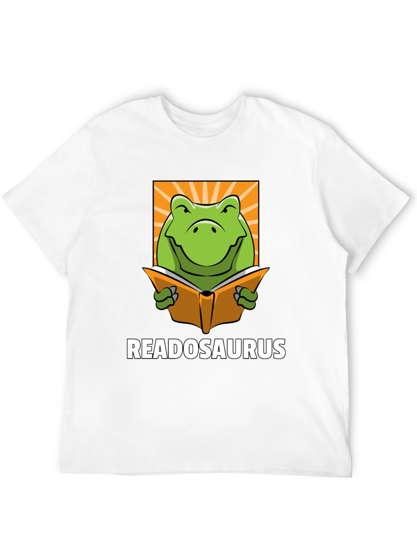 Black Readosaurus Graphic T-Shirt - Book Loving Dinosaur Tee view 12