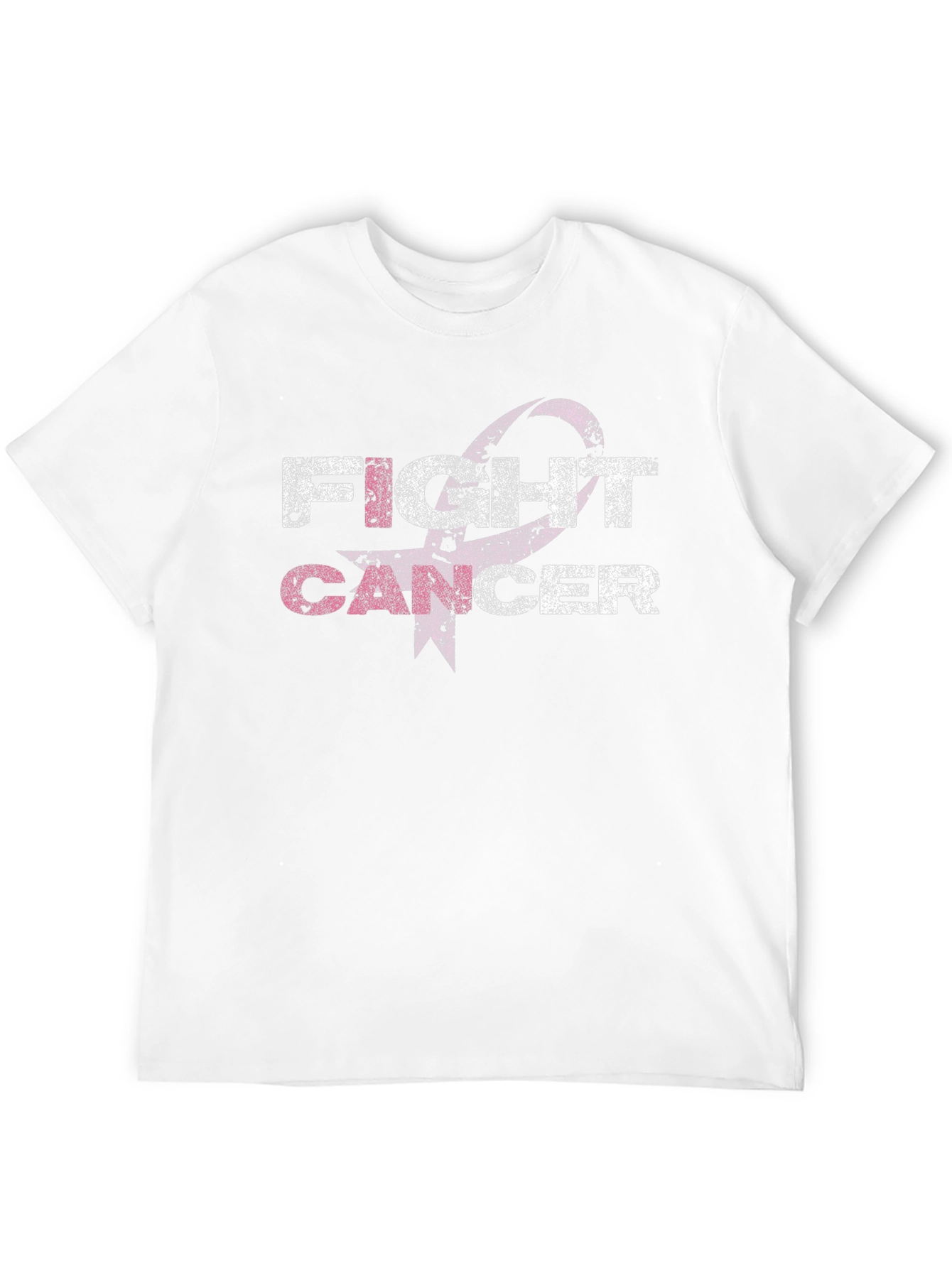 Black Fight Cancer Awareness Ribbon Graphic T-Shirt view 12