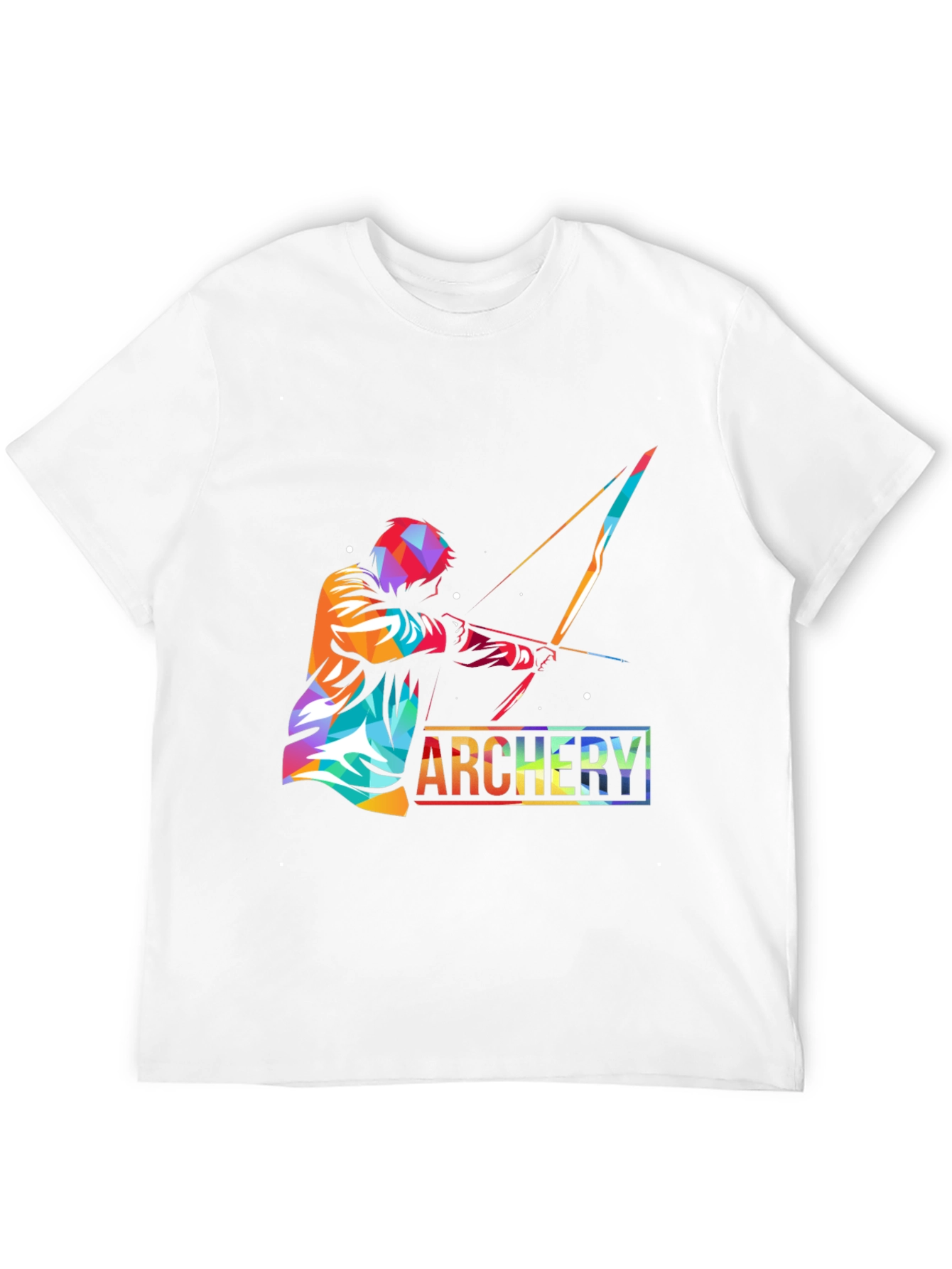 Black Archery Print Black T-Shirt - Unique Design view 12