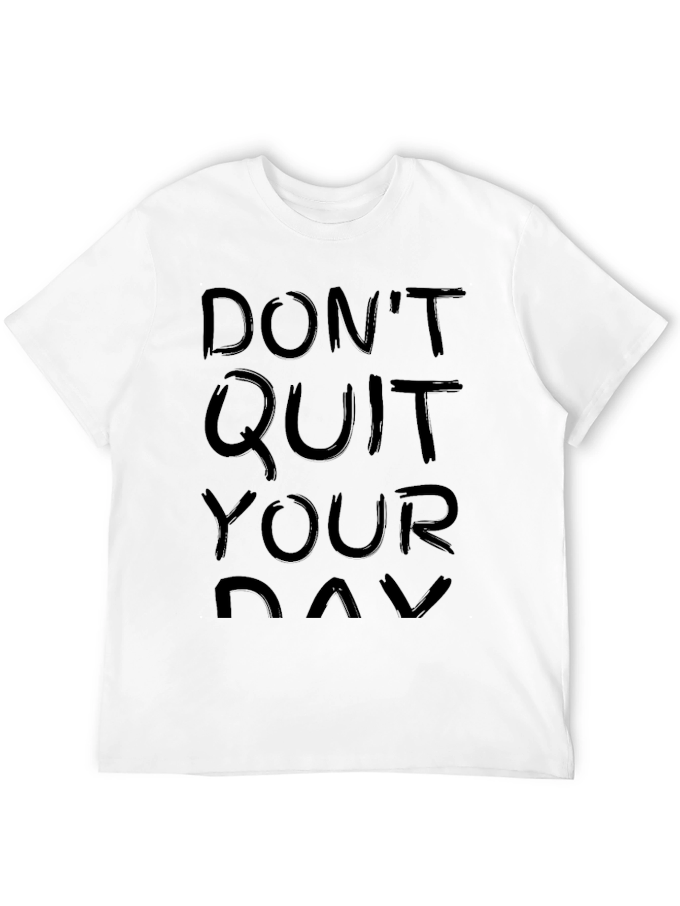 Black Don't Quit Your Day Job Men's Black Graphic T-Shirt view 12