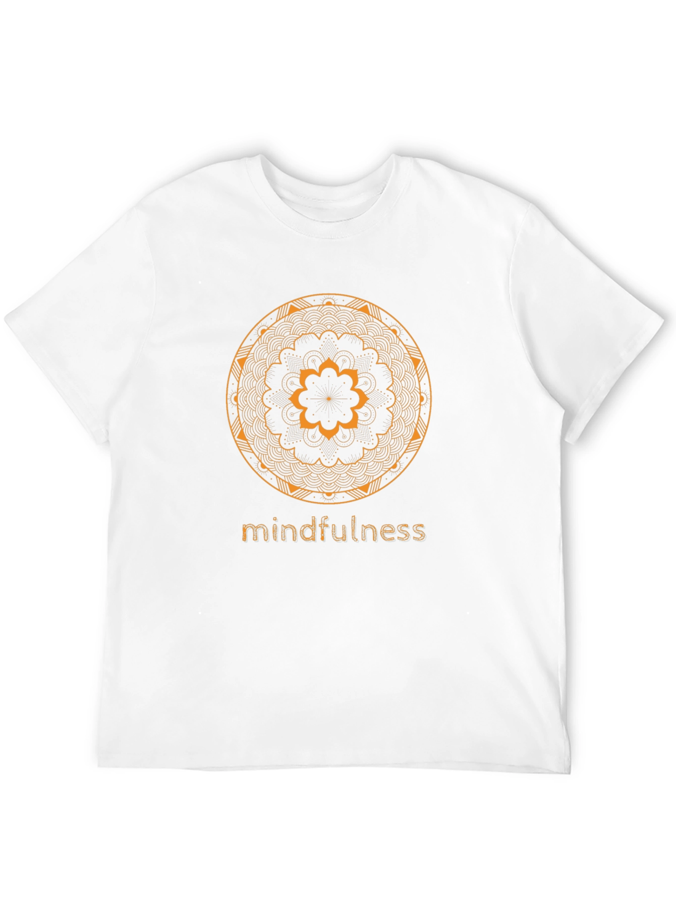 Black Mindfulness Mandala Graphic Tee - Black Cotton view 12