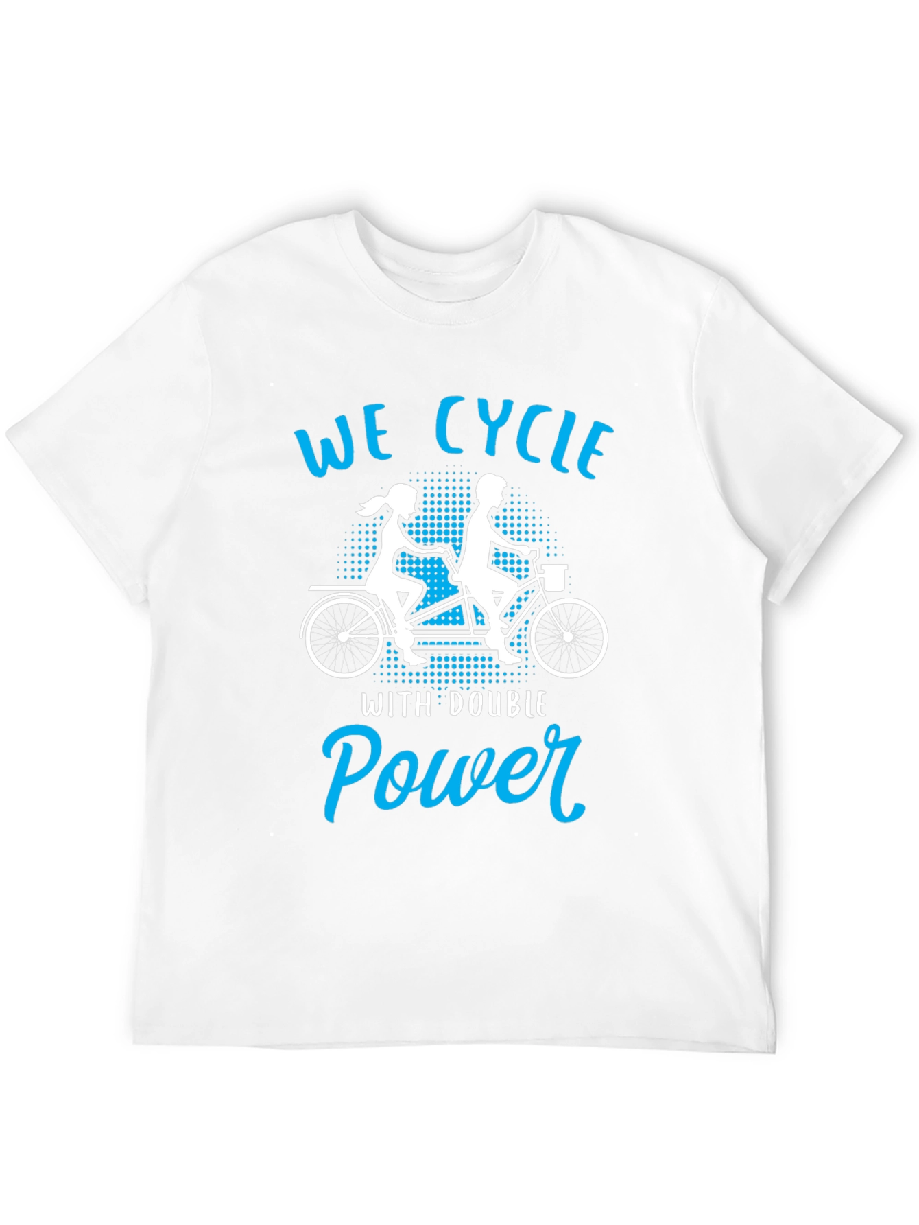 Black We Cycle With Double Power Black T-Shirt view 12
