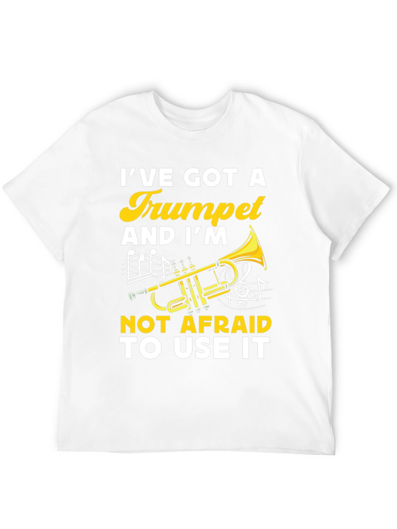 Black Trumpet Player T-Shirt: I've Got A Trumpet view 12