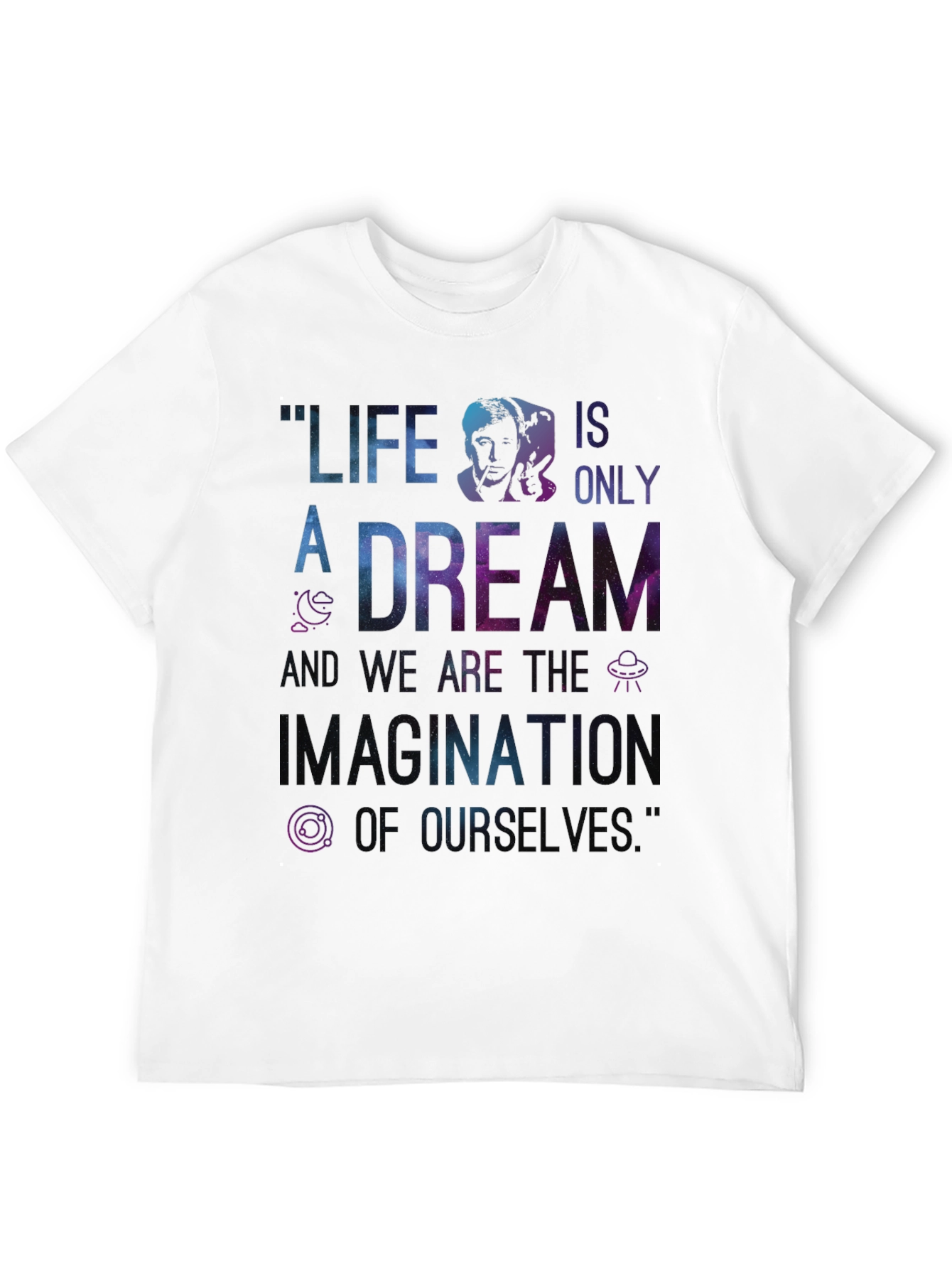 Black Life is Only a Dream Graphic T-Shirt - Black view 12