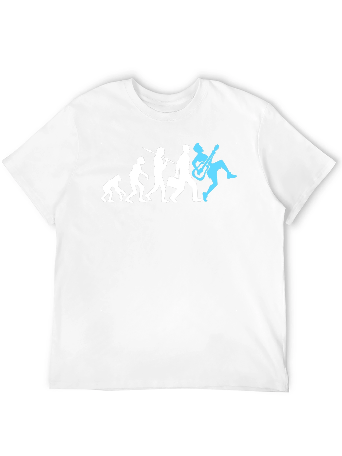 Black Evolution of Rock T-Shirt - Funny Musician Tee view 12