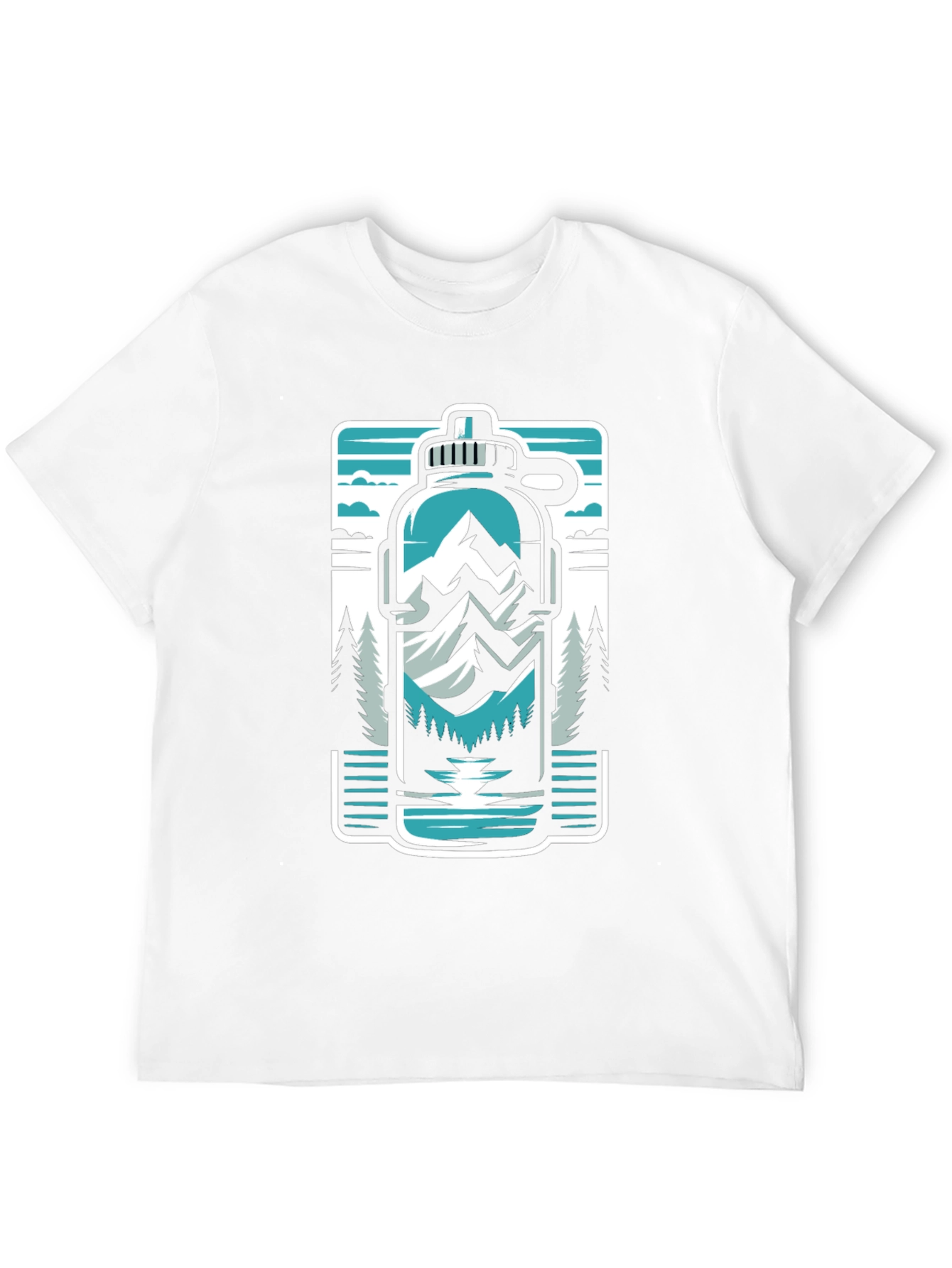 Black Adventure Awaits Graphic Tee view 12