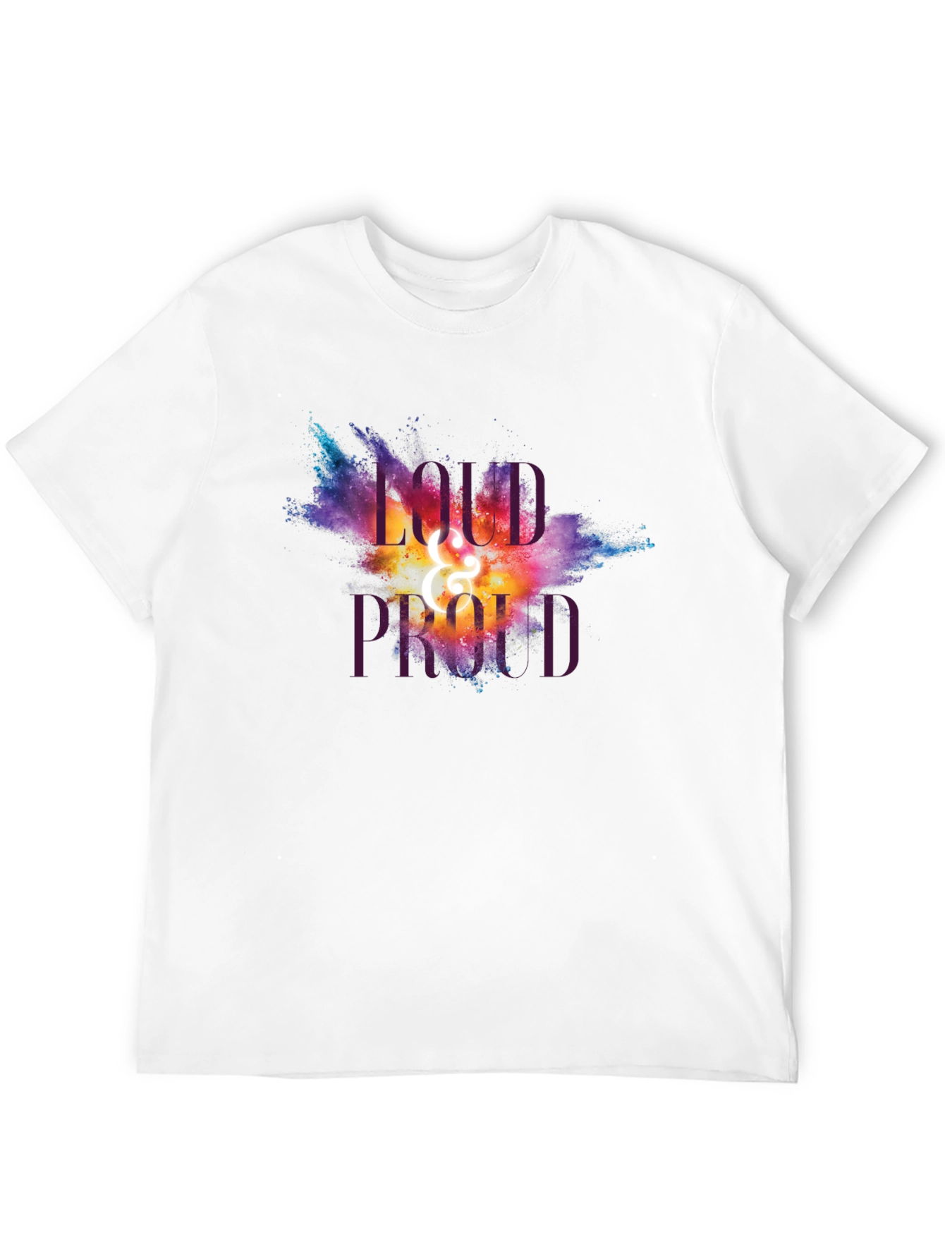Black Loud and Proud Graphic T-Shirt - Unisex view 12