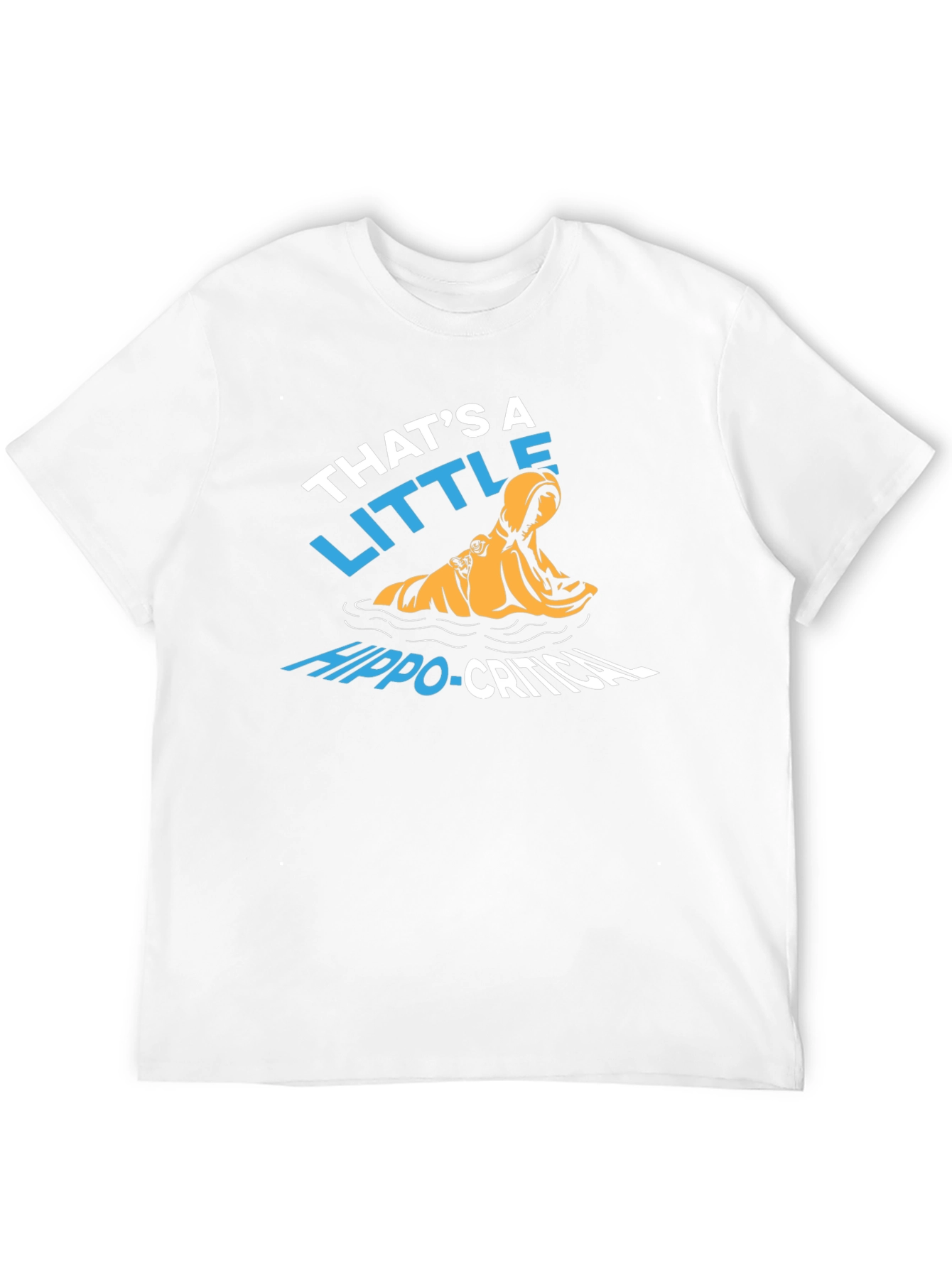 Black That's A Little Hippo-Critical T-Shirt view 12