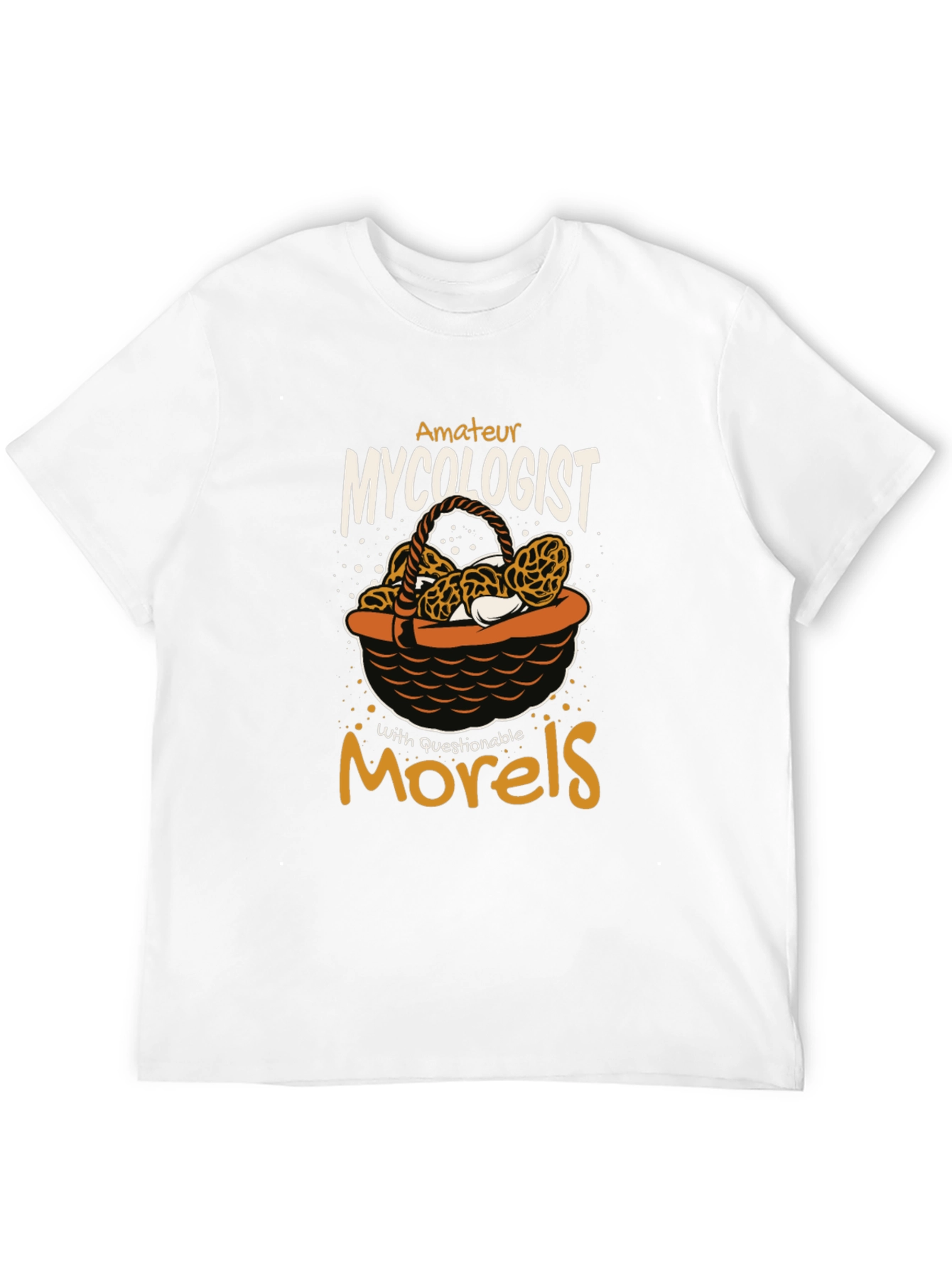 Black Amateur Mycologist Morels T-Shirt view 12