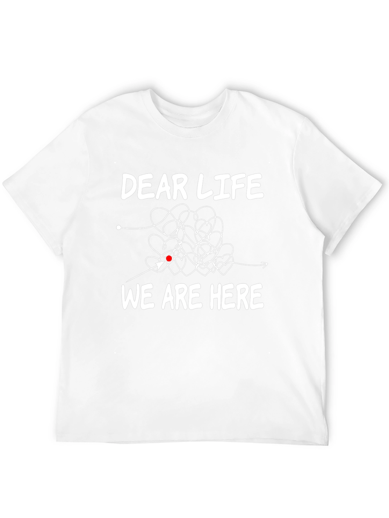 Black Dear Life, We Are Here T-Shirt, Cotton Blend view 12