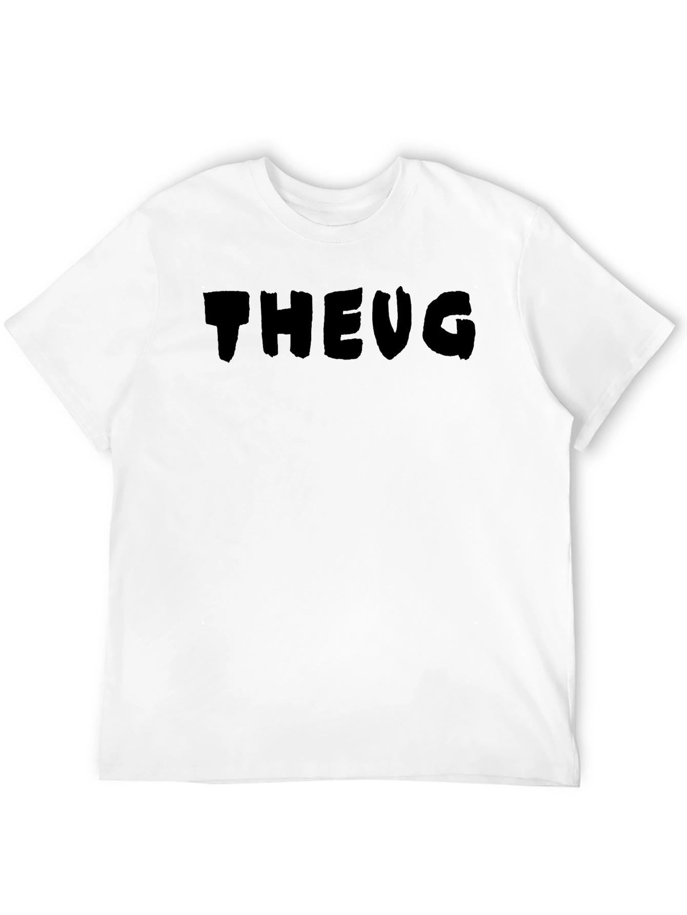 Black Men's Black "THEUG" Graphic T-Shirt view 12